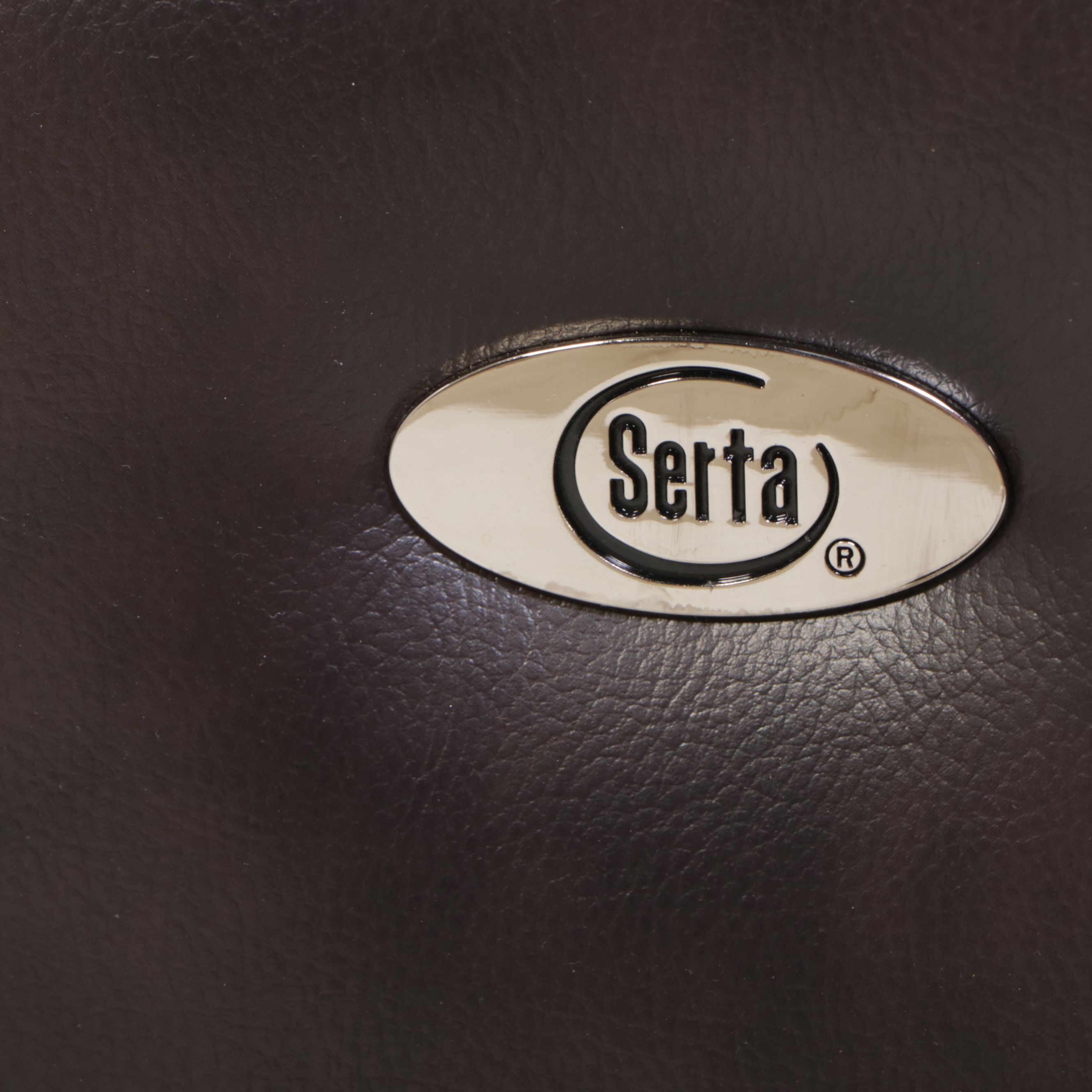 Serta Faux Leather and Fabric Upholstered Office Chair