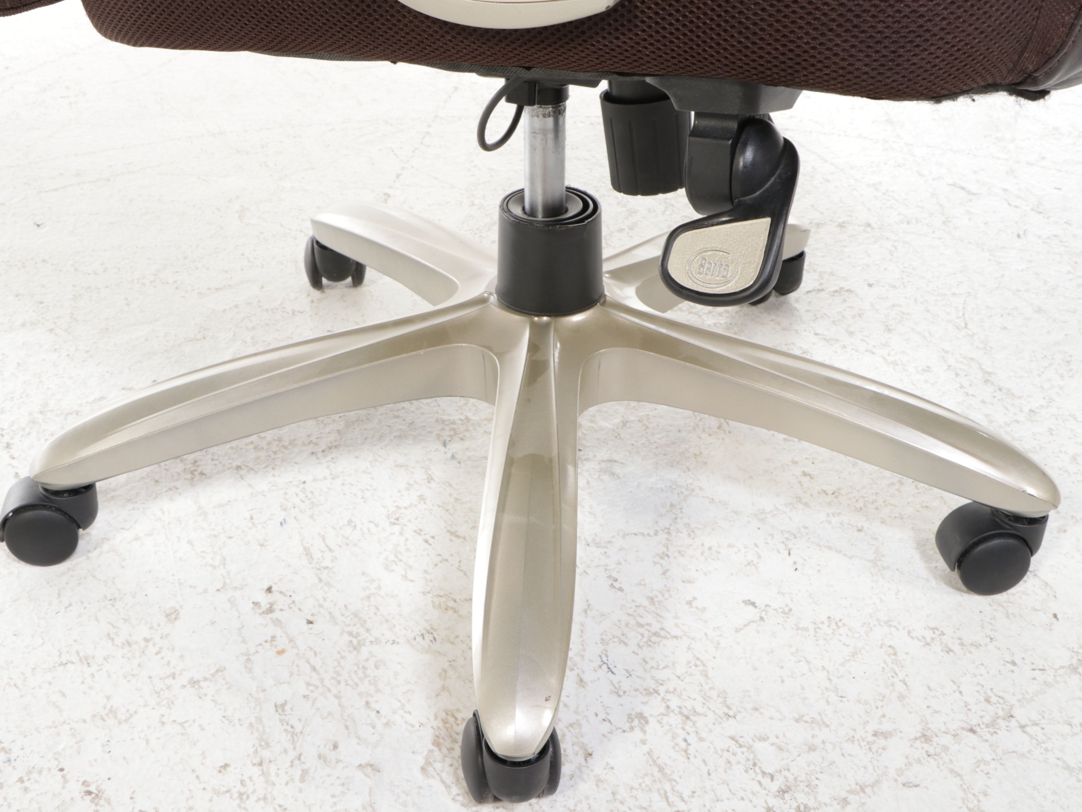 Serta Faux Leather and Fabric Upholstered Office Chair