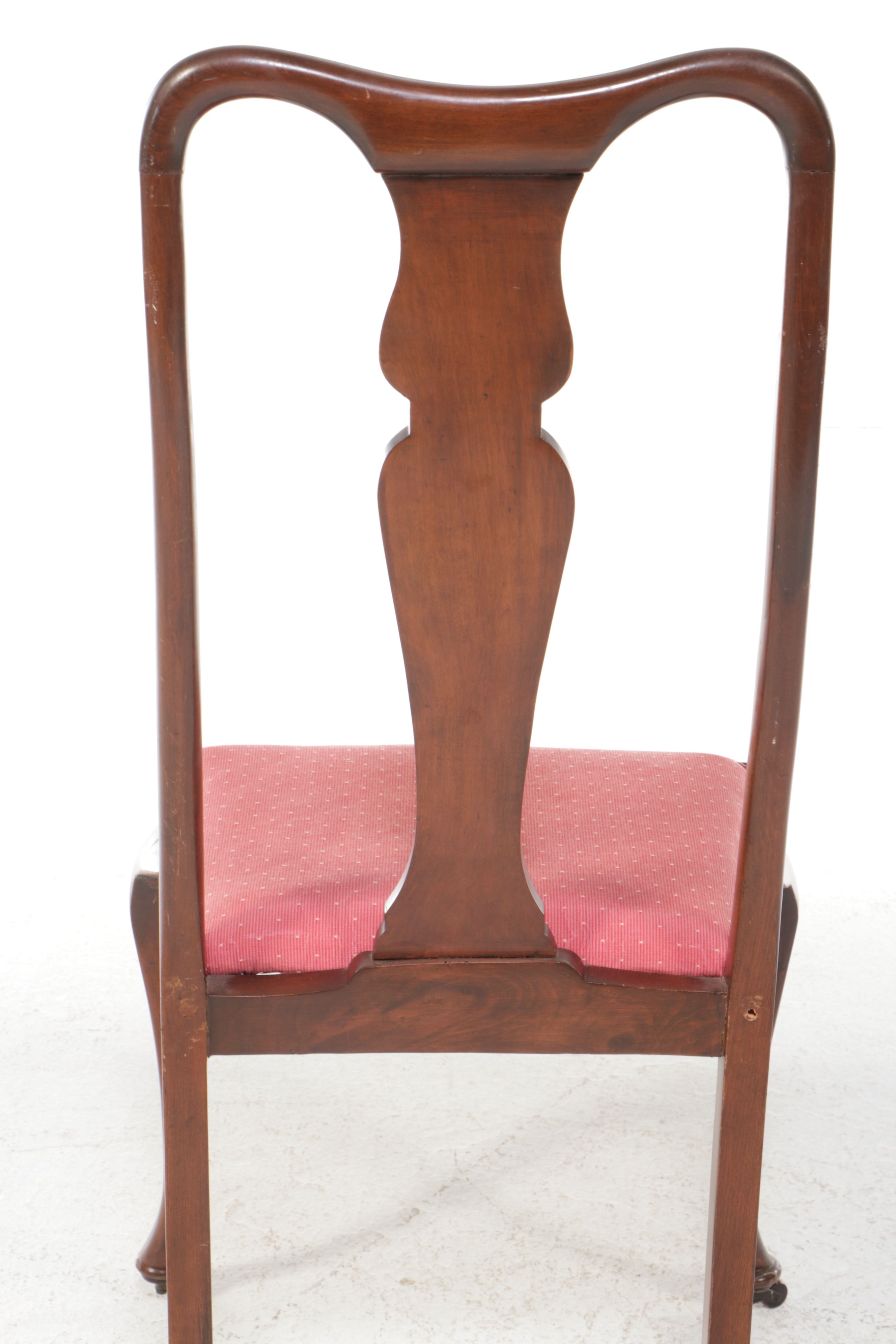 Set of Four Queen Anne Style Mahogany Dining Chairs, Early to Mid-20th Century