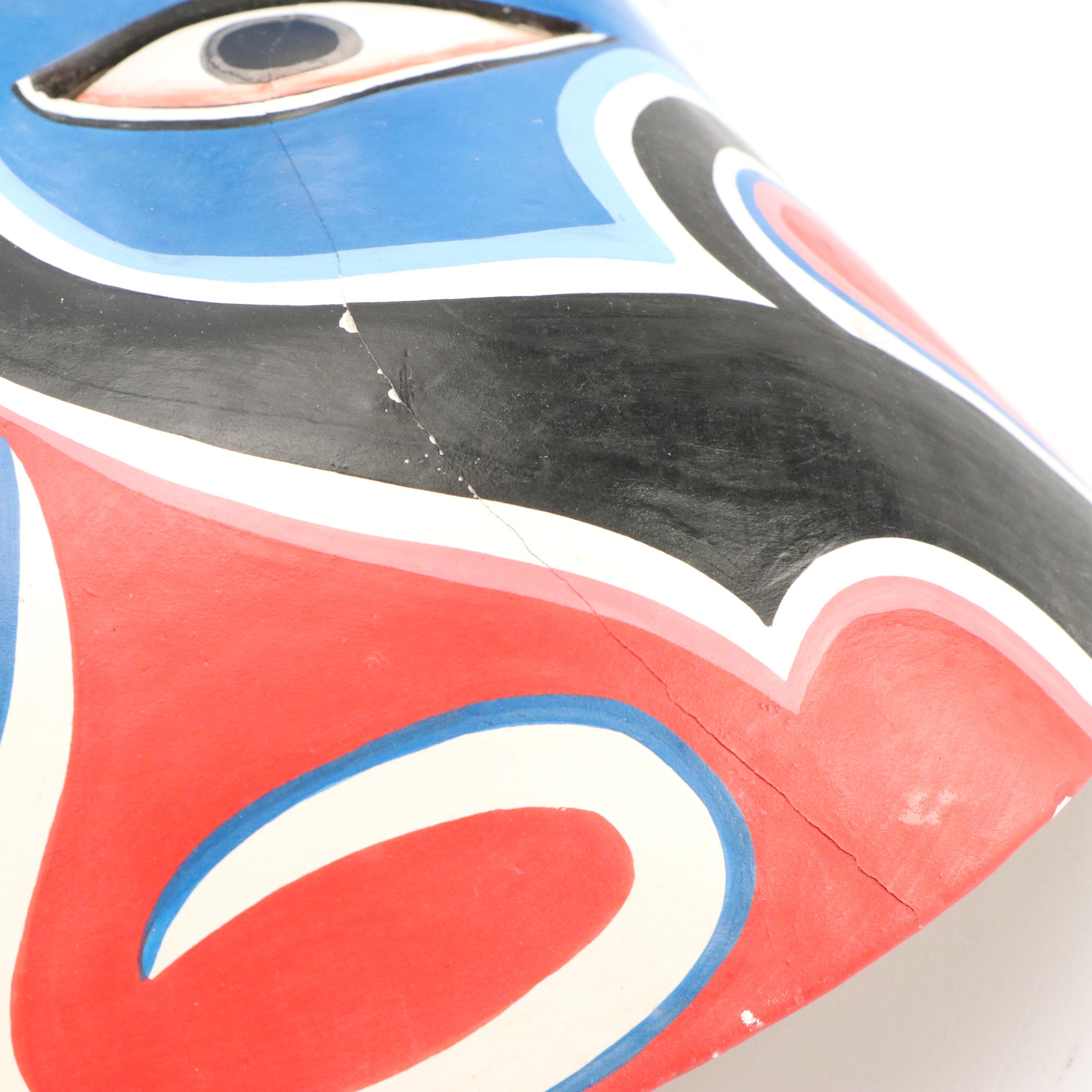 Chinese Opera Style Jing Copy Mask, Japanese Noh Ko-omote Replica Mask