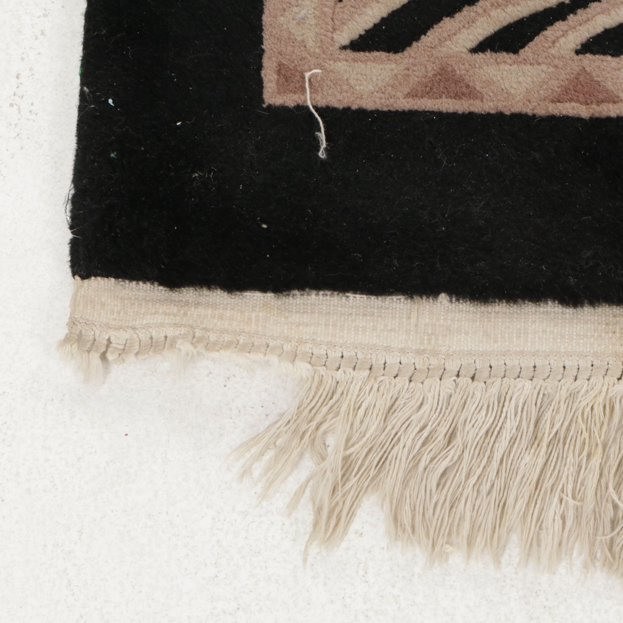 5'6 x 8'10 Hand-Knotted Chinese Art Deco Style Area Rug