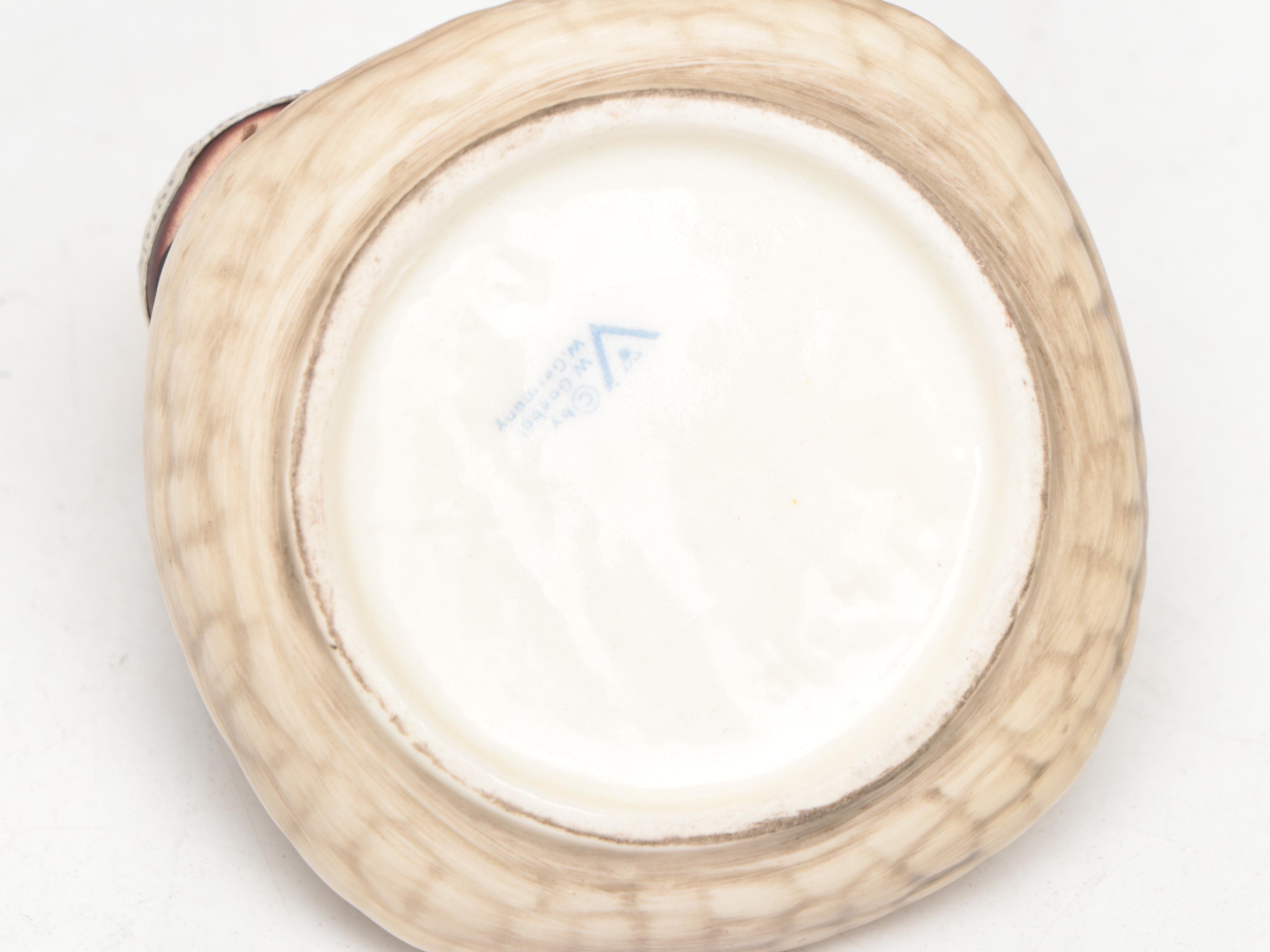 Goebel "Friar Tuck" Porcelain Bank, Jug, Bottle, and Toby Jug Creamer