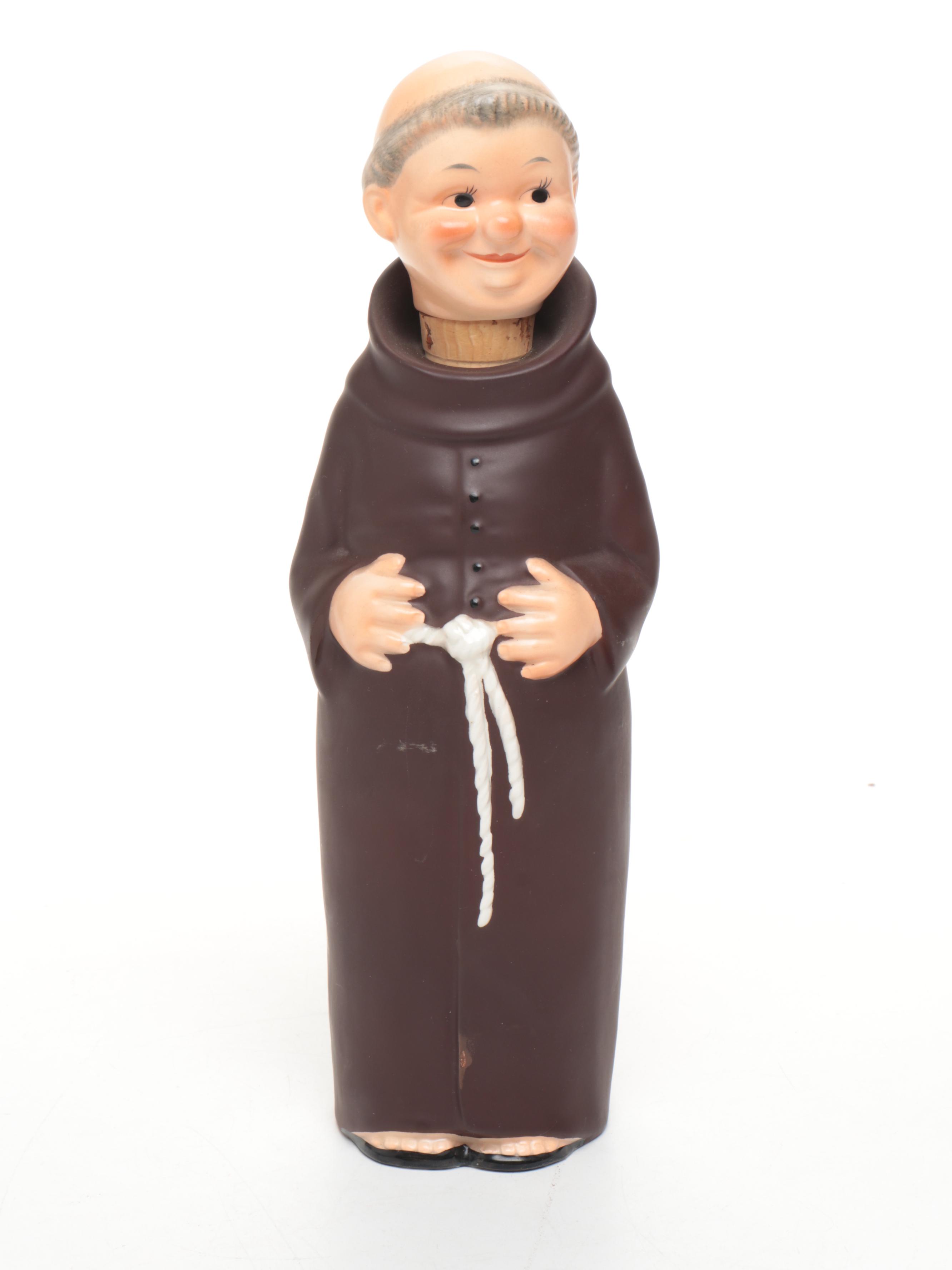 Goebel "Friar Tuck" Porcelain Bank, Jug, Bottle, and Toby Jug Creamer