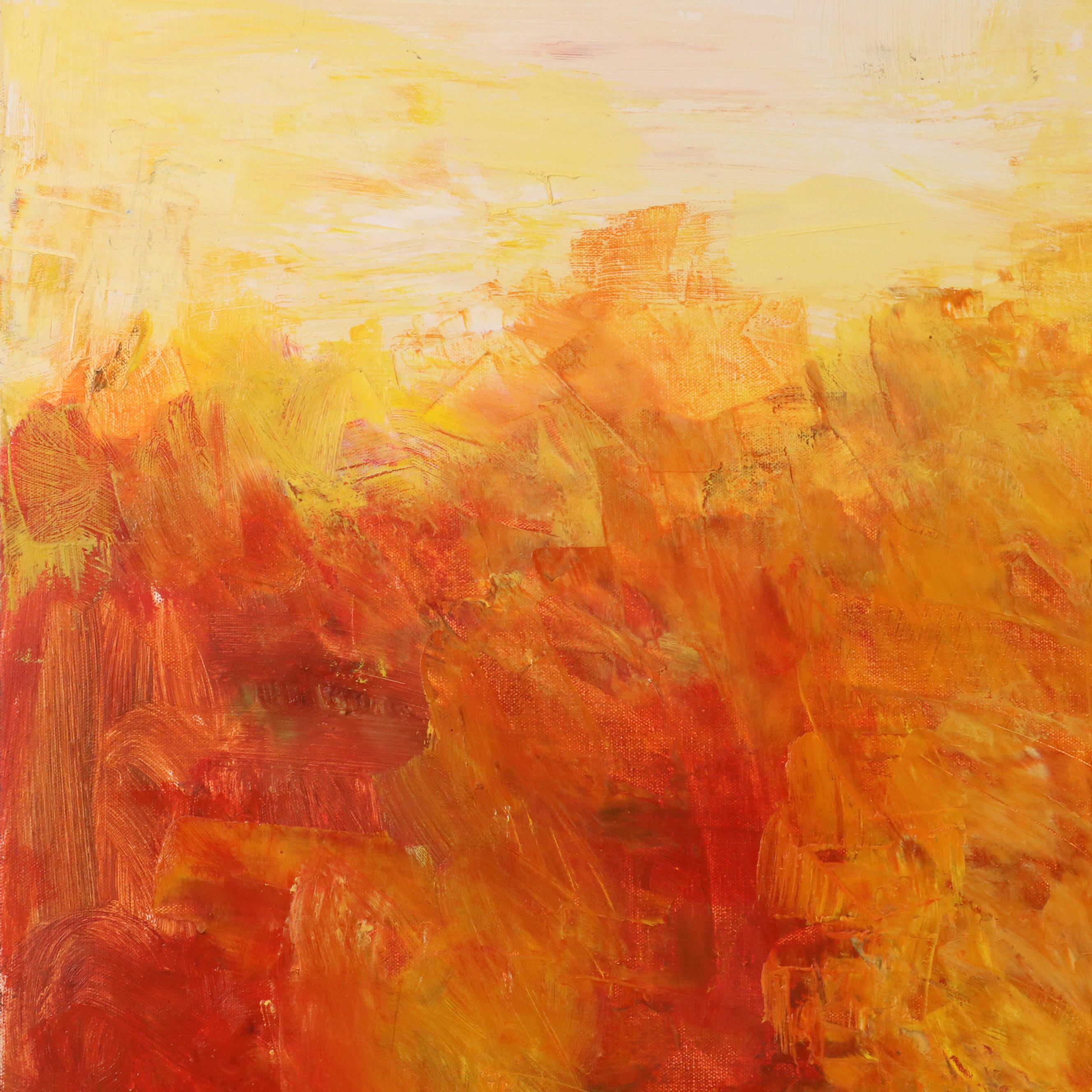 Kevin Poole Acrylic Painting of Autumn Landscape