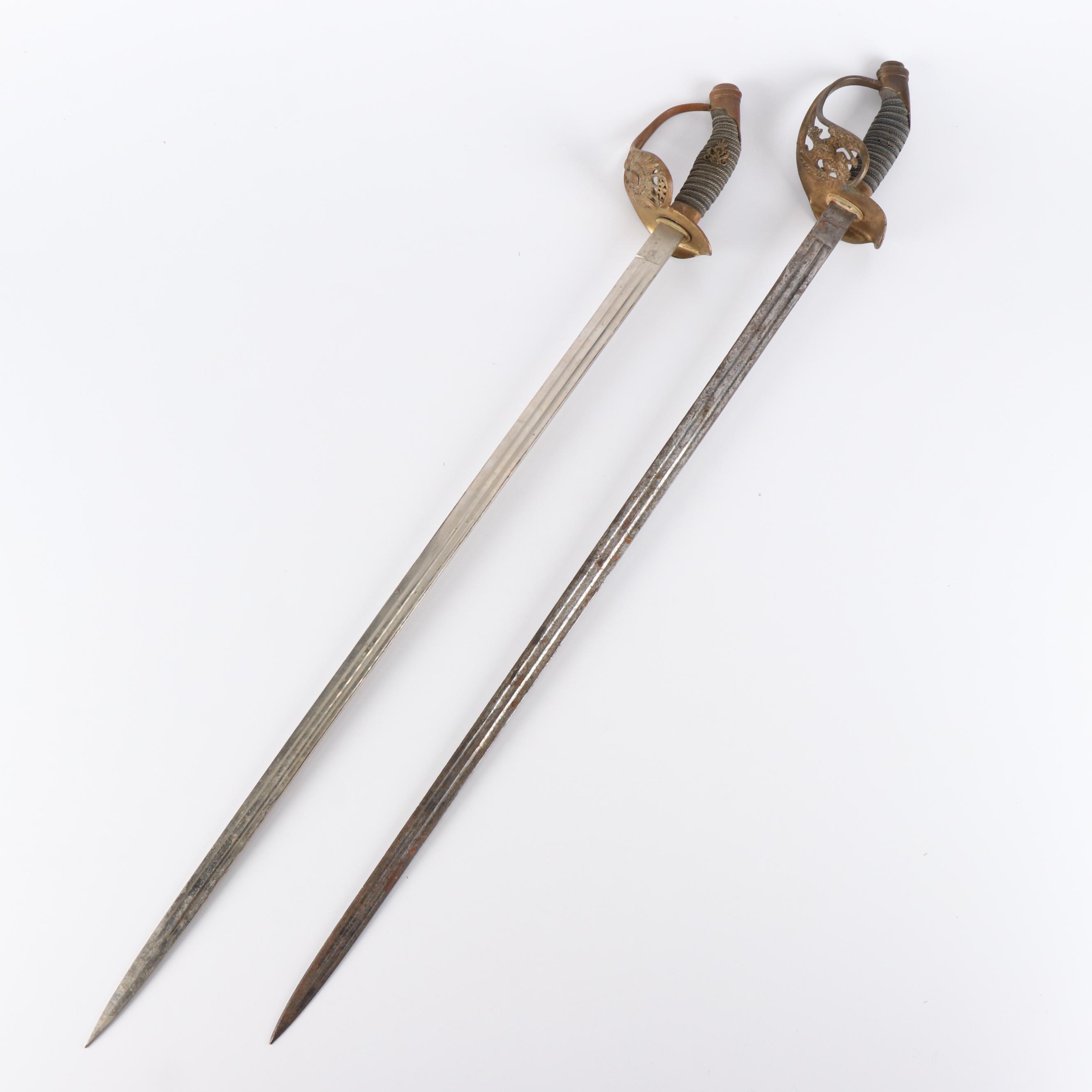 Pair of Prussian Infantry Officer Swords