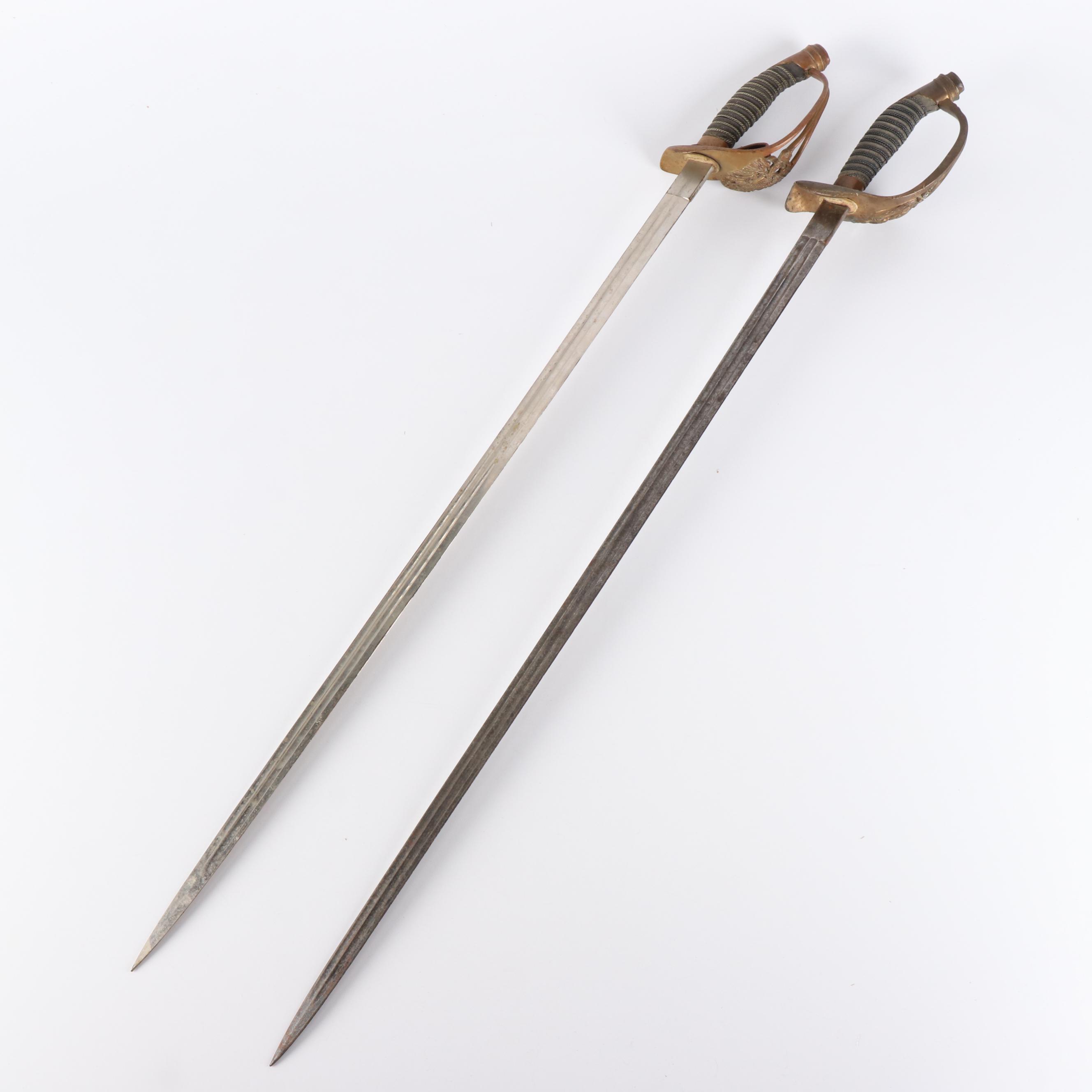 Pair of Prussian Infantry Officer Swords