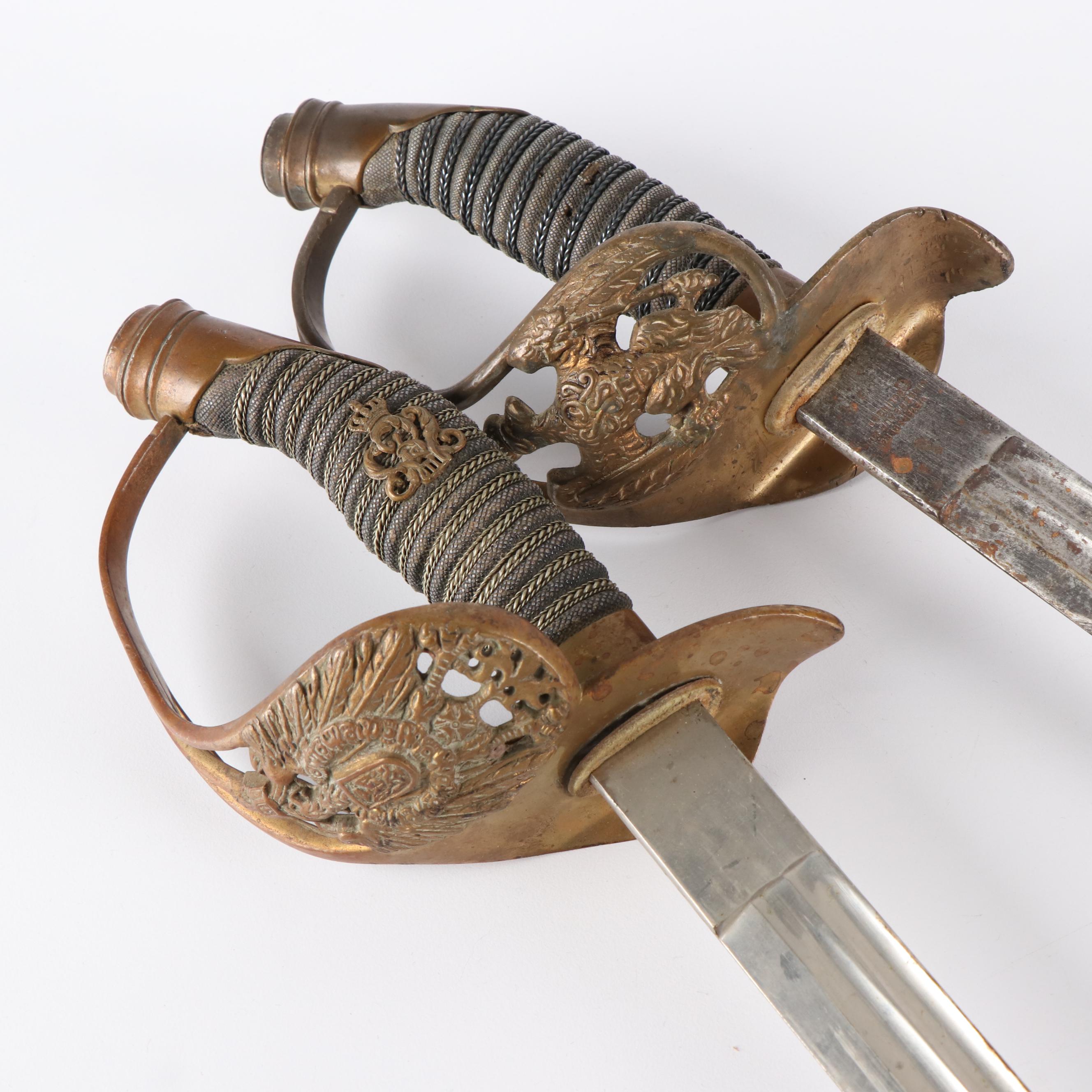 Pair of Prussian Infantry Officer Swords