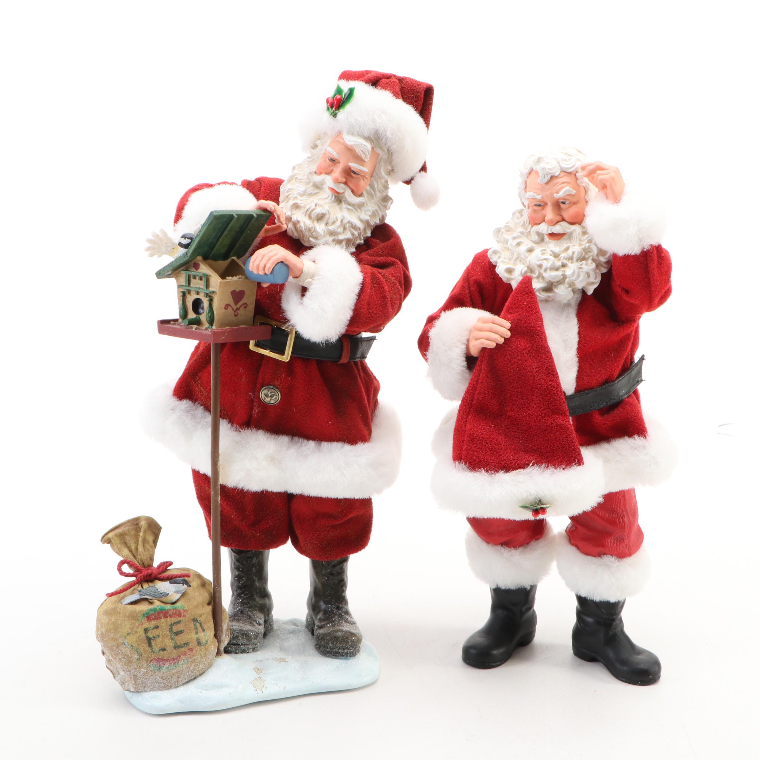 Clothtique Santa Claus Figures with Accessories