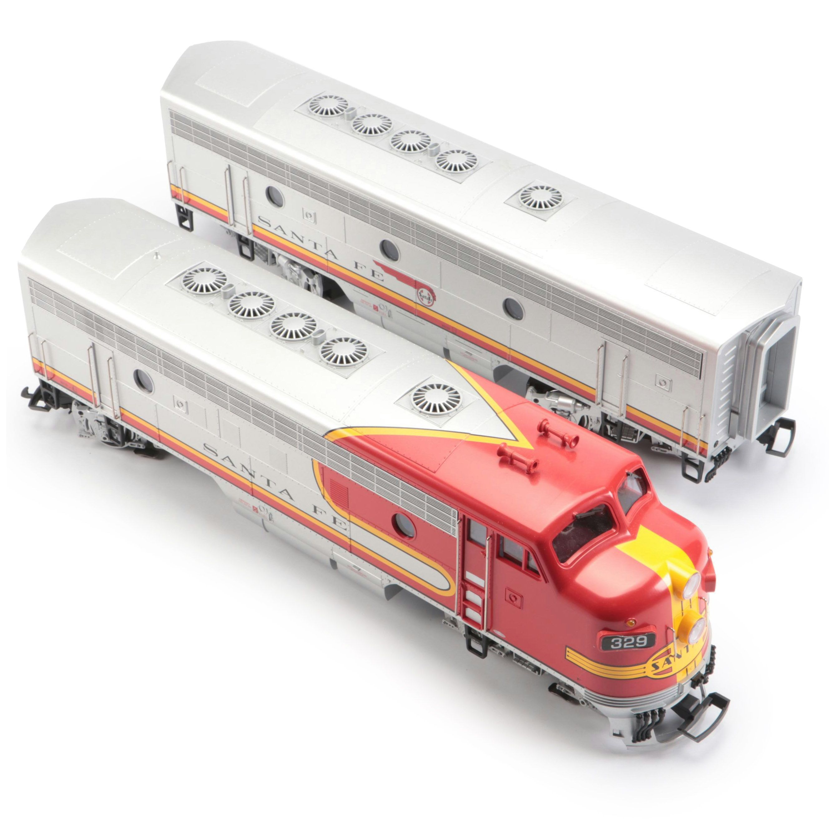 LGB Santa Fe F7B and Santa Fe F7-A G Scale Locomotives