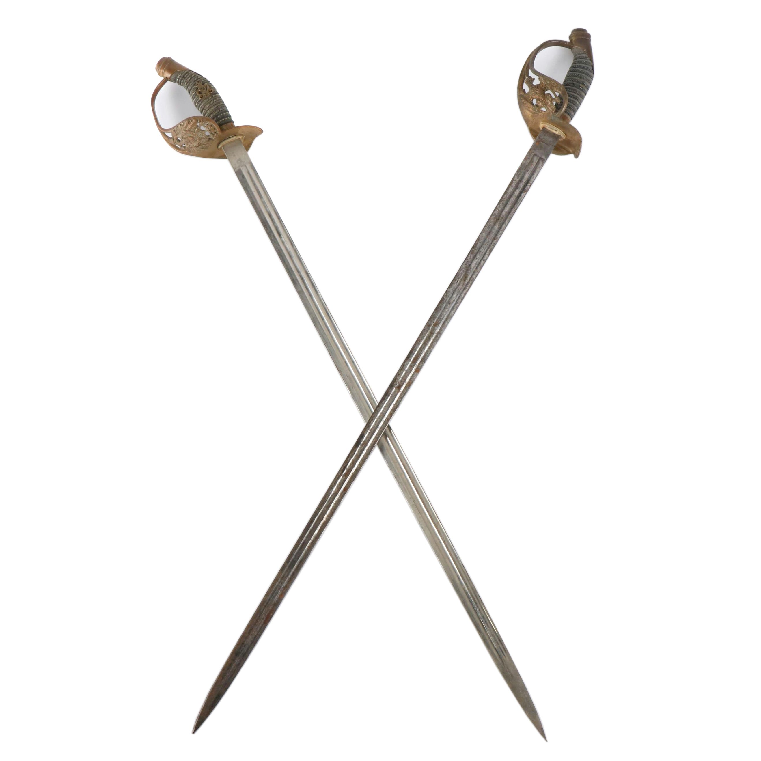 Pair of Prussian Infantry Officer Swords