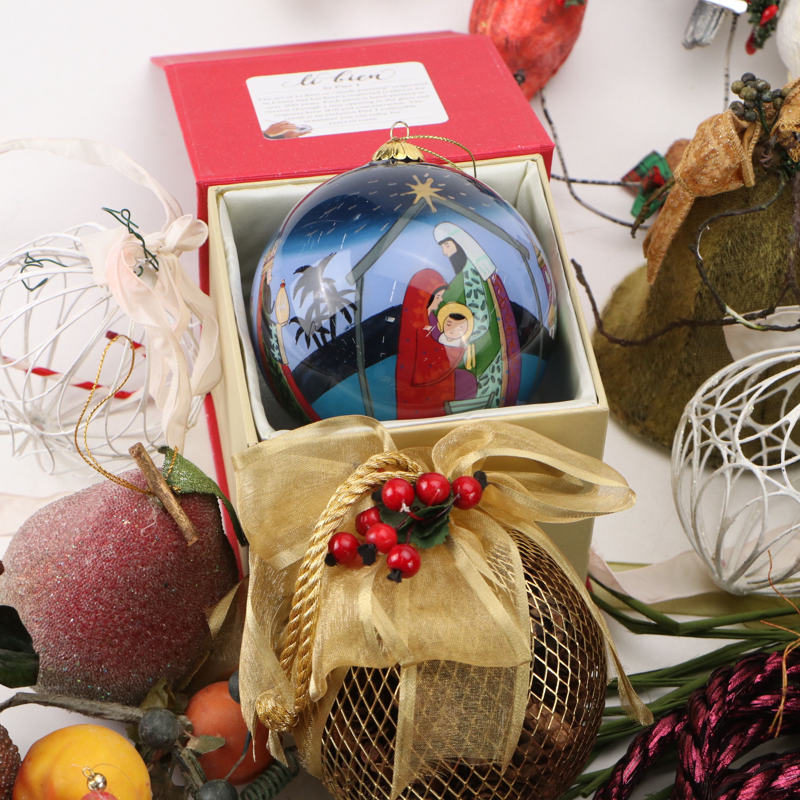 Holiday Time, Pier 1 with Other Christmas Ornaments and Decor