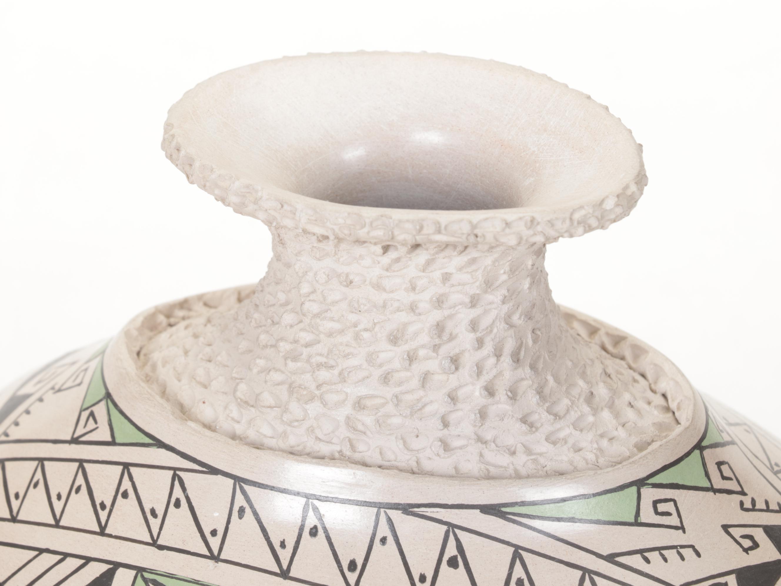 Japanese Cast Iron Chicken Censer, Carved Pintail & Olla by Manuela Dominguez