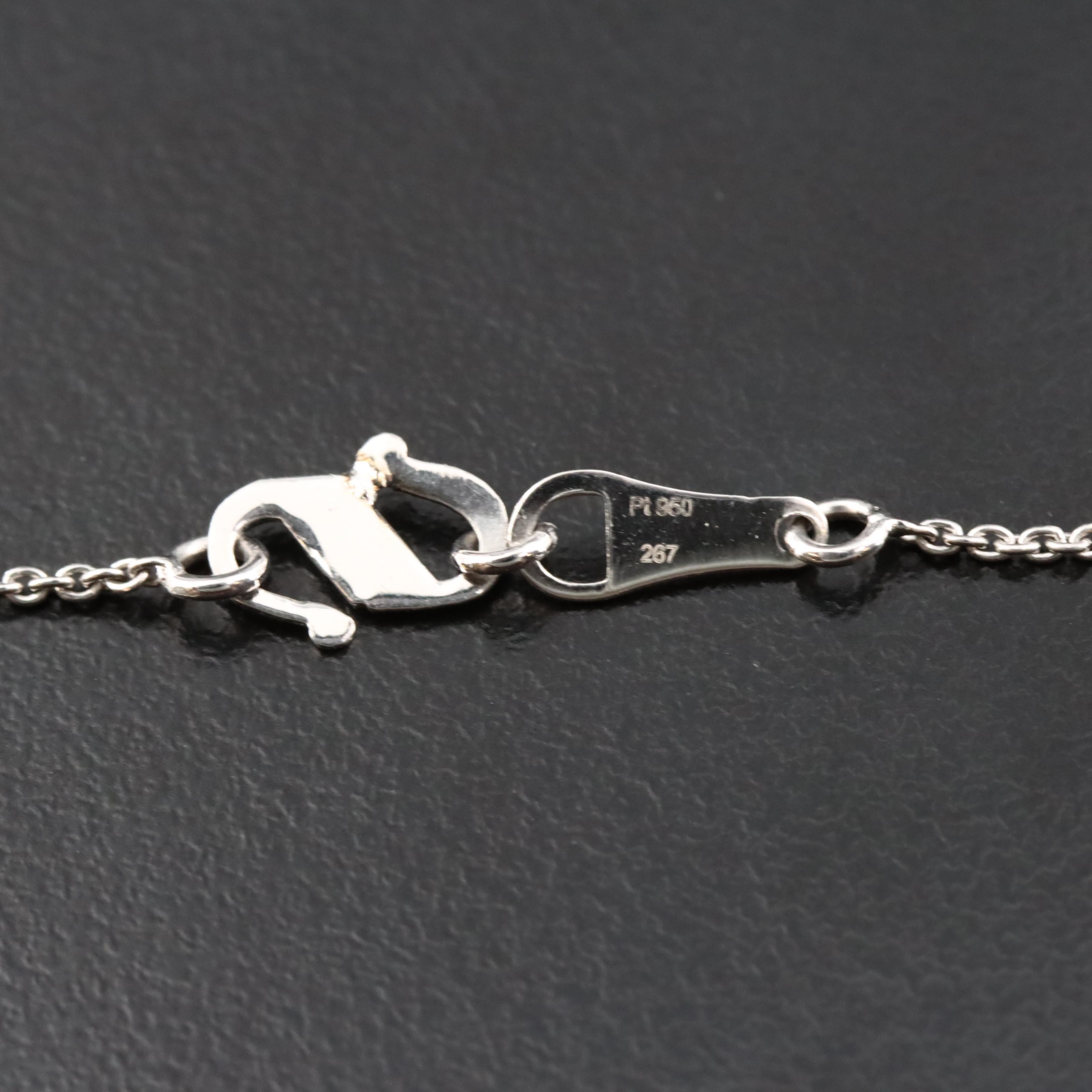 Platinum 3.03 CT Lab Grown Diamond Solitaire Necklace with IGI Report