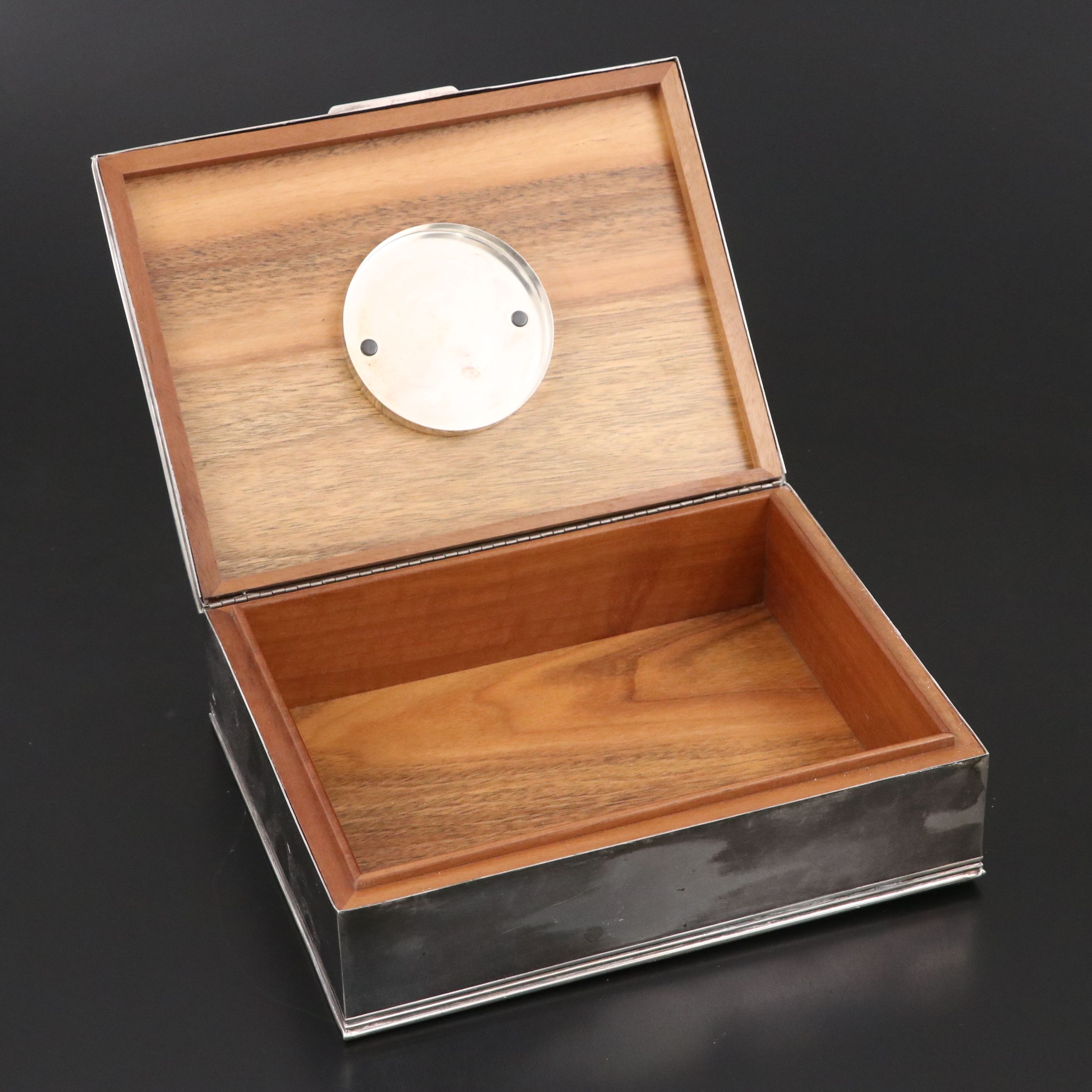 Tiffany & Co. Italian Sterling Silver and Cedar Cigar Box