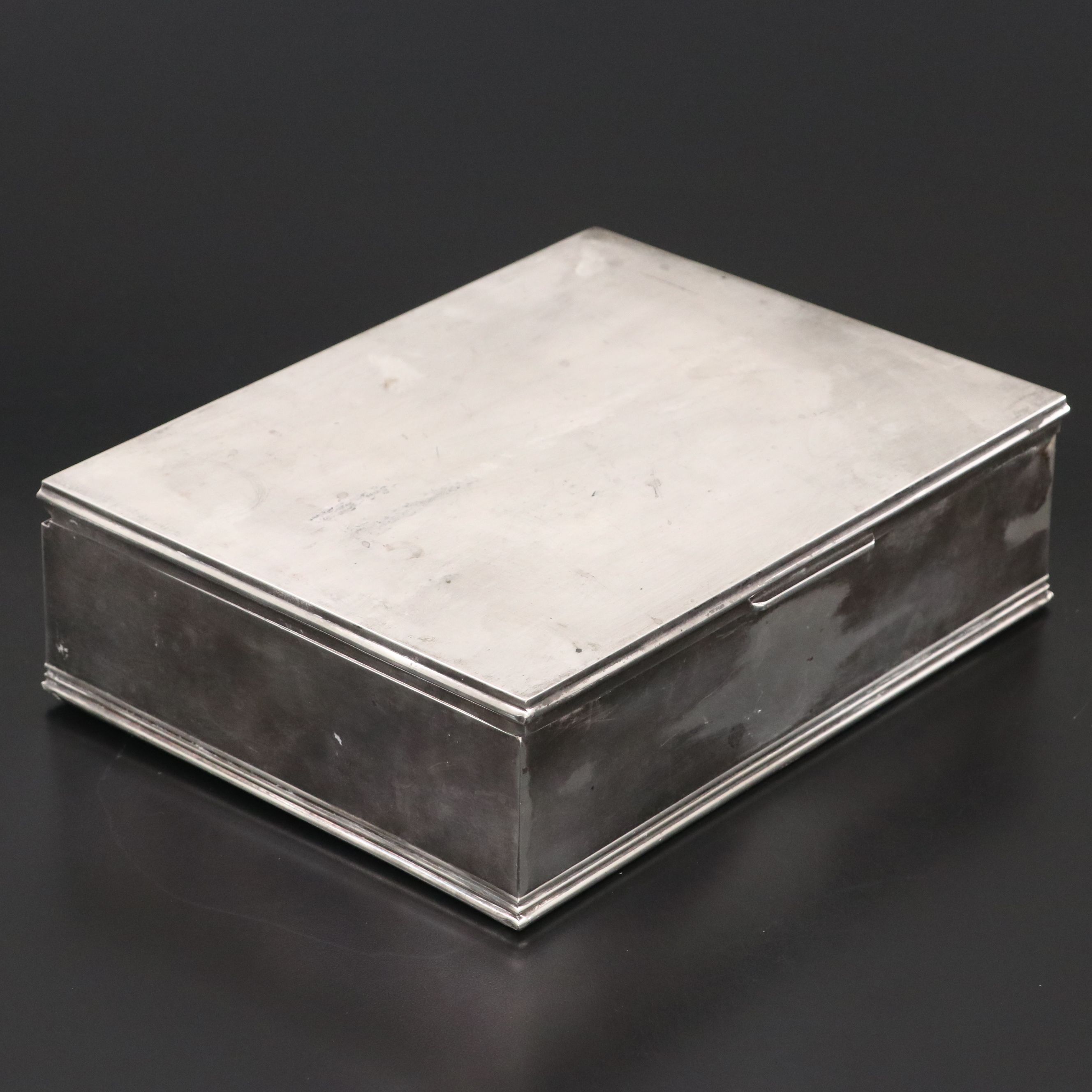 Tiffany & Co. Italian Sterling Silver and Cedar Cigar Box