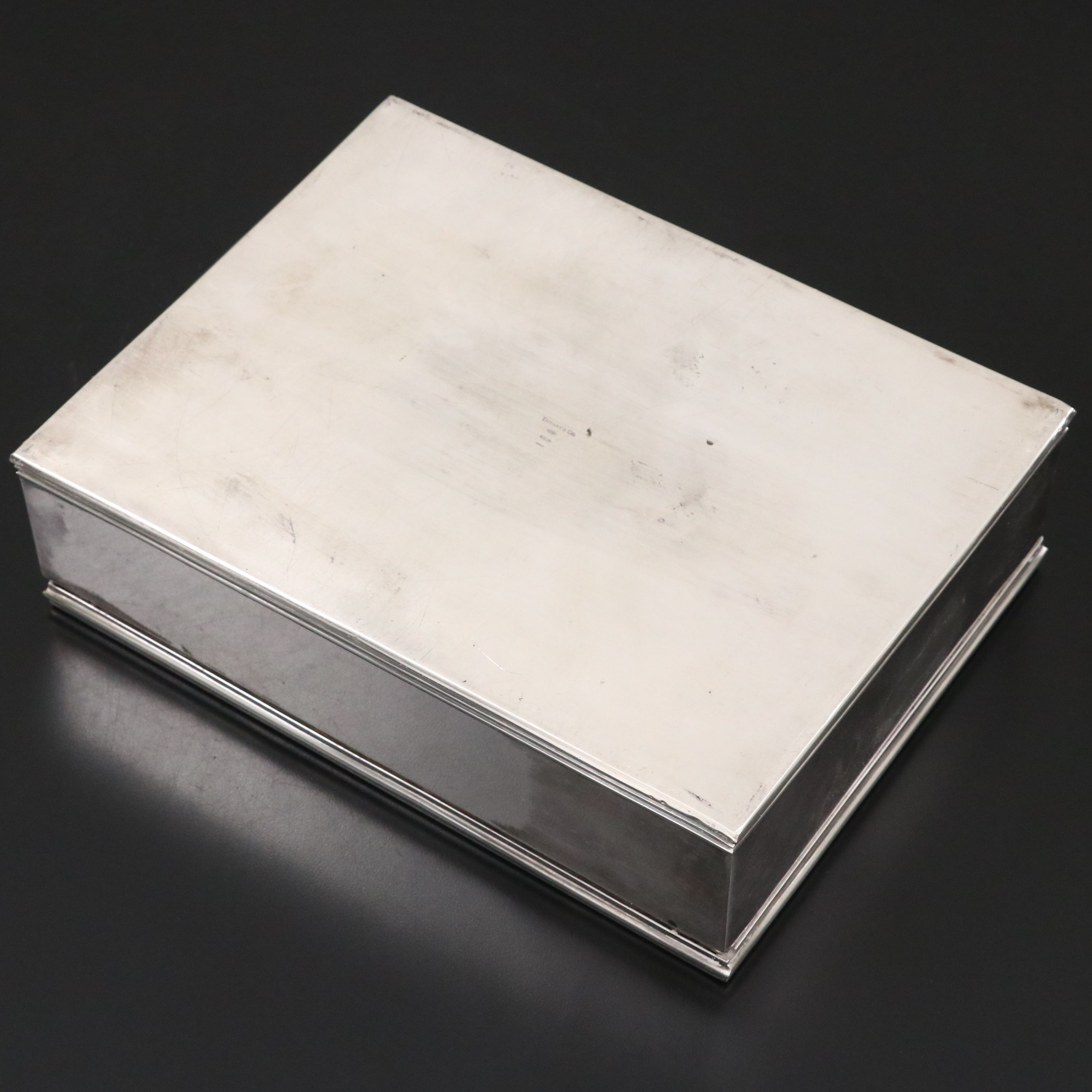 Tiffany & Co. Italian Sterling Silver and Cedar Cigar Box