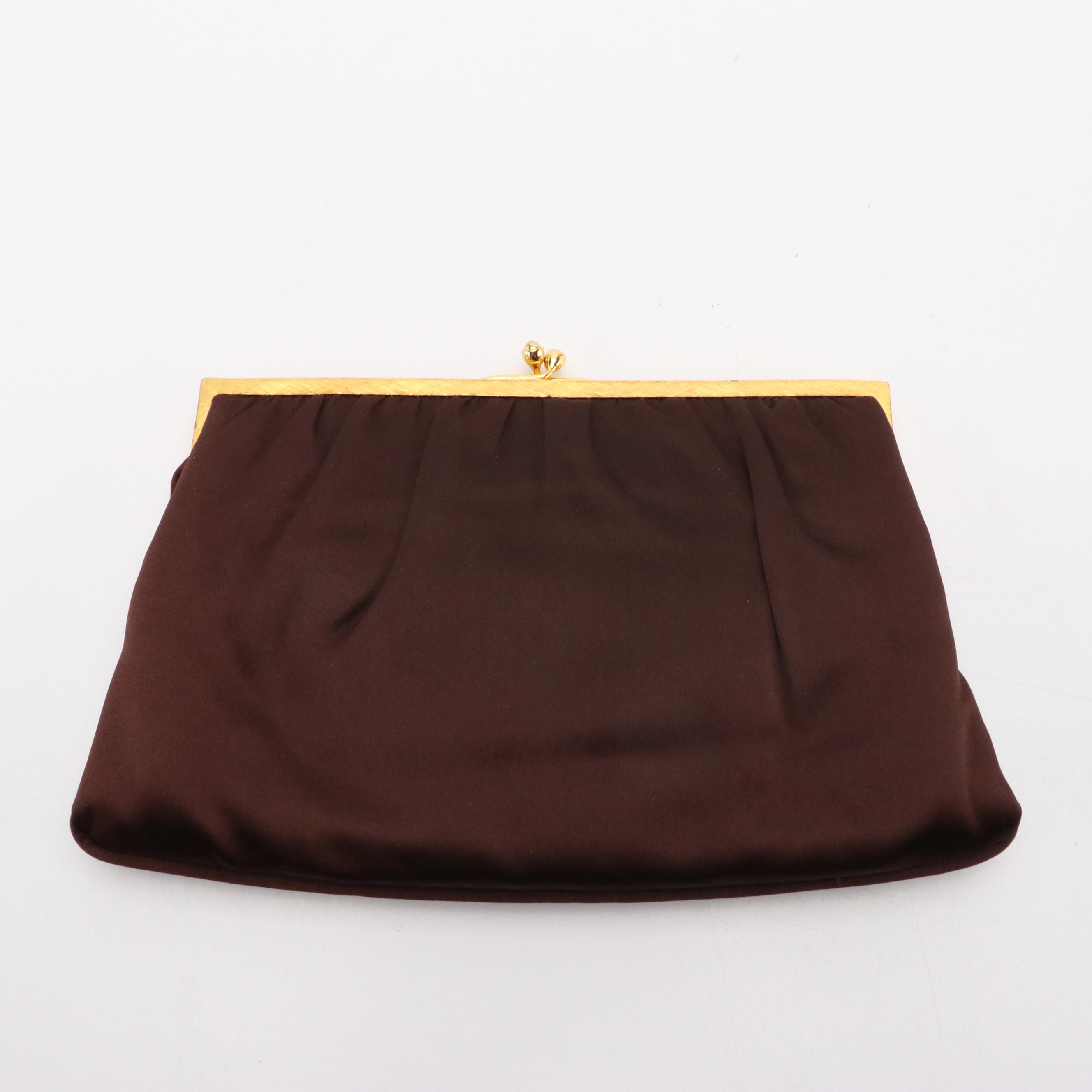 Koret and Magid Vintage Evening Clutch Bags in Satin and Suede