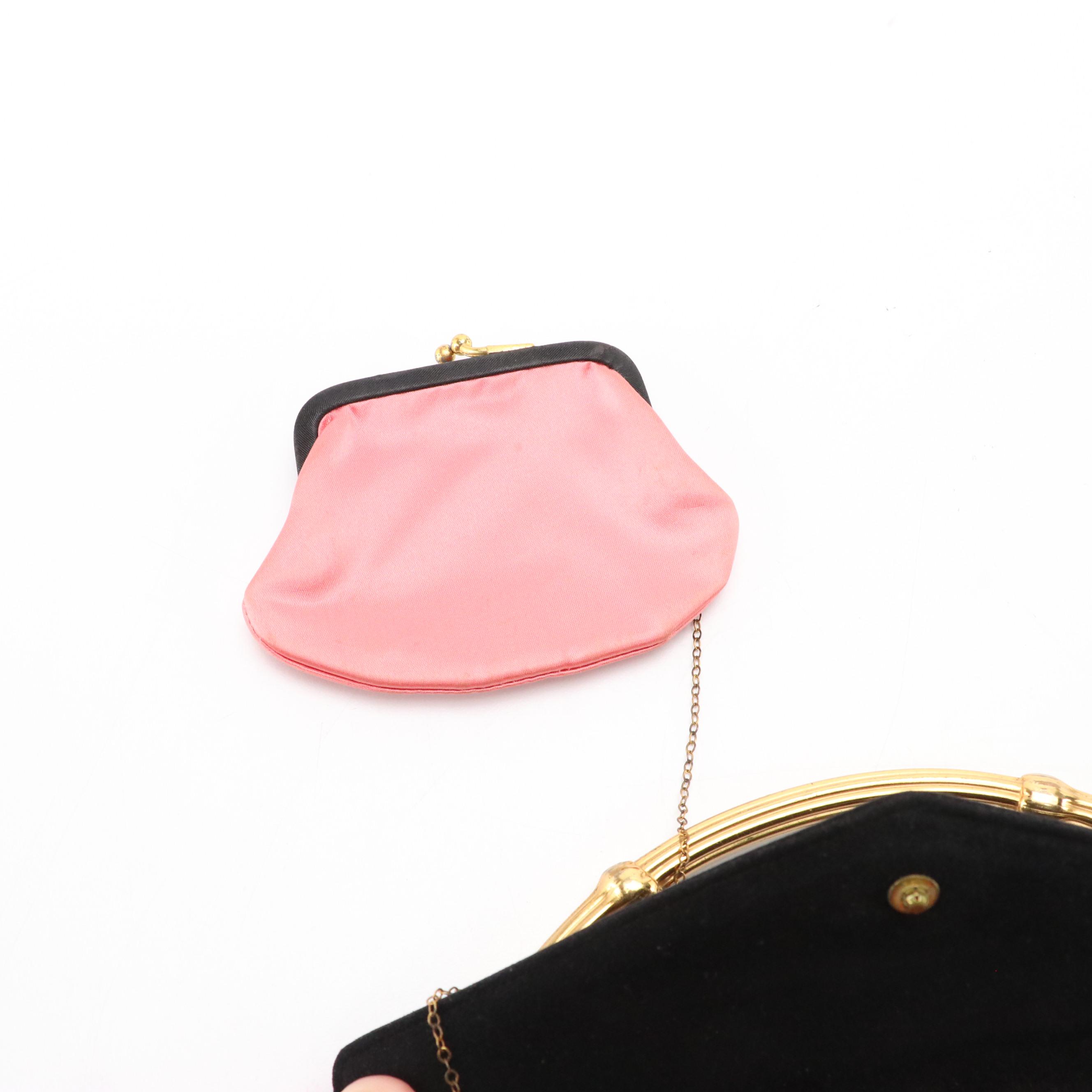 Koret and Magid Vintage Evening Clutch Bags in Satin and Suede