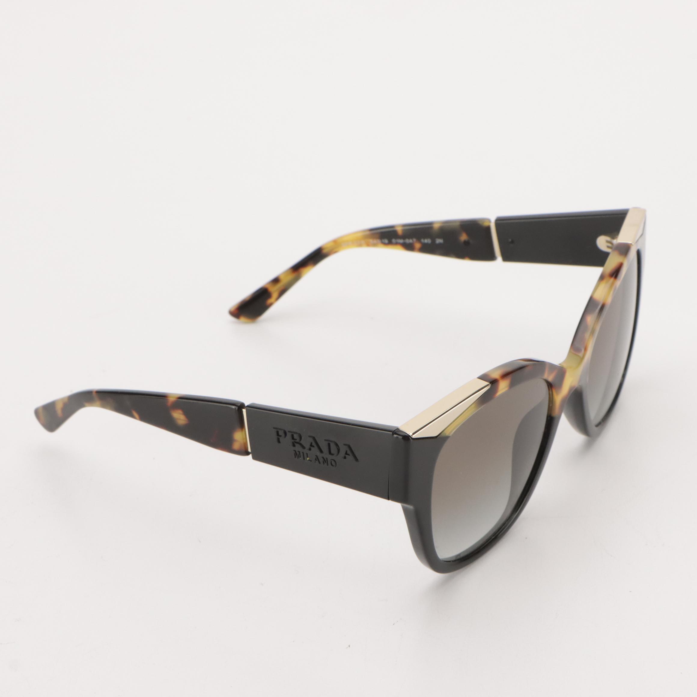 Prada SPR02WS Pillow Frame Sunglassess with Case