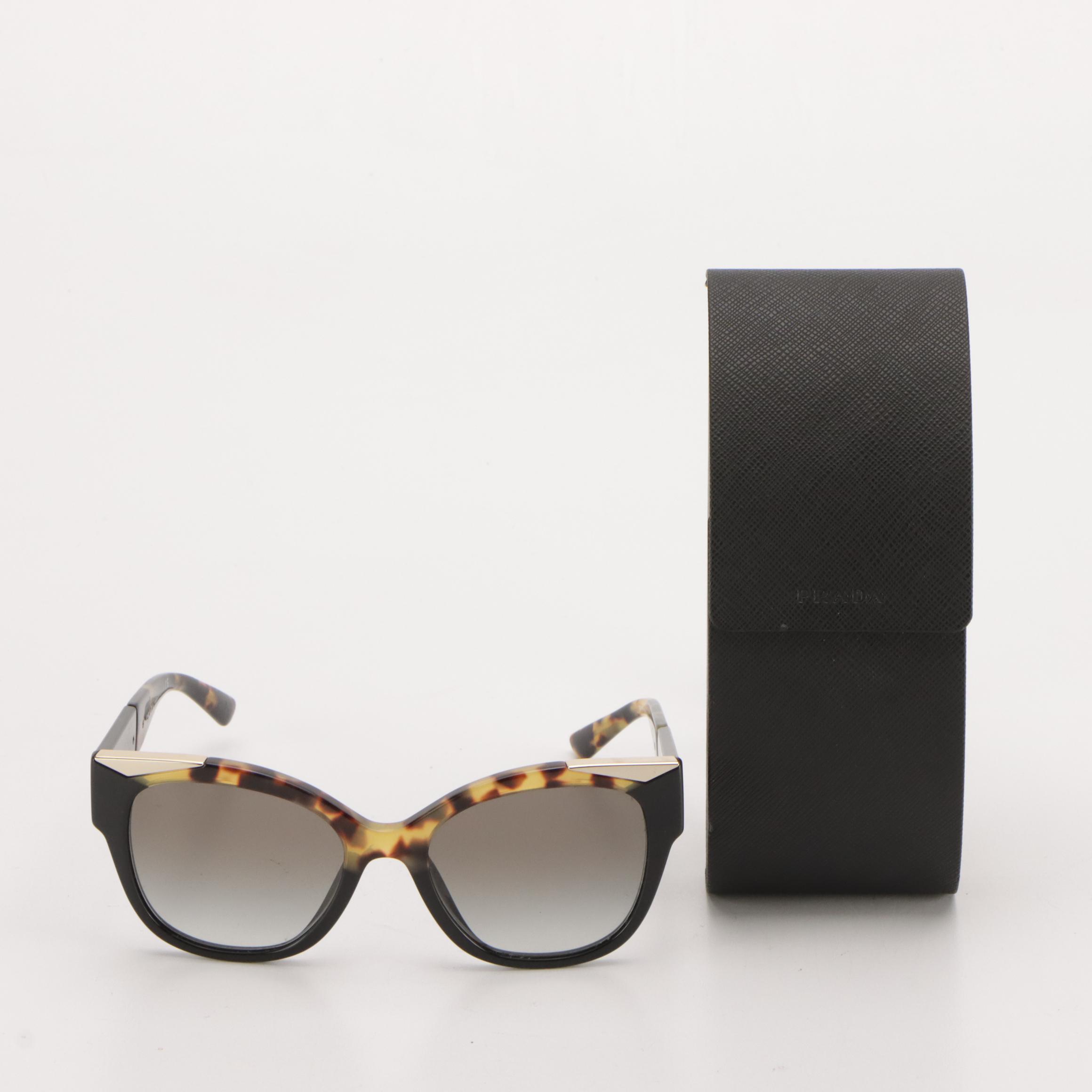 Prada SPR02WS Pillow Frame Sunglassess with Case