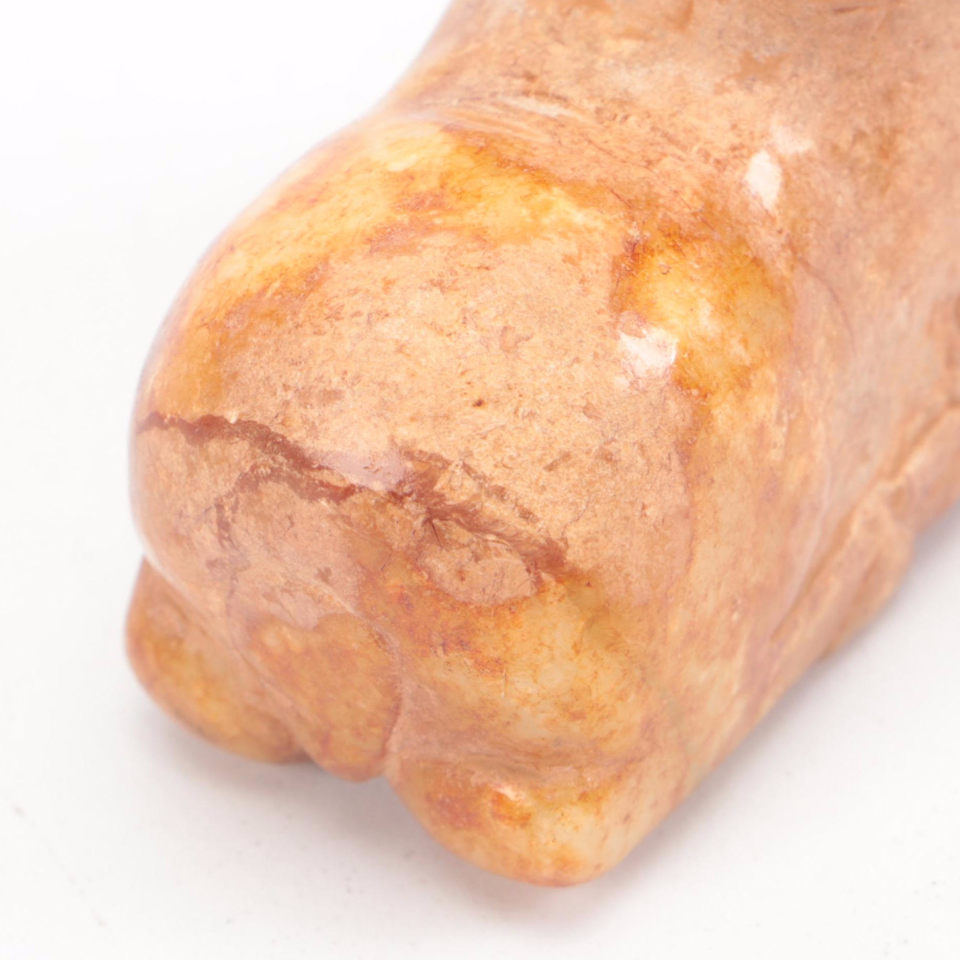 Chinese Carved Serpentine Recumbent Ram, Song Dynasty