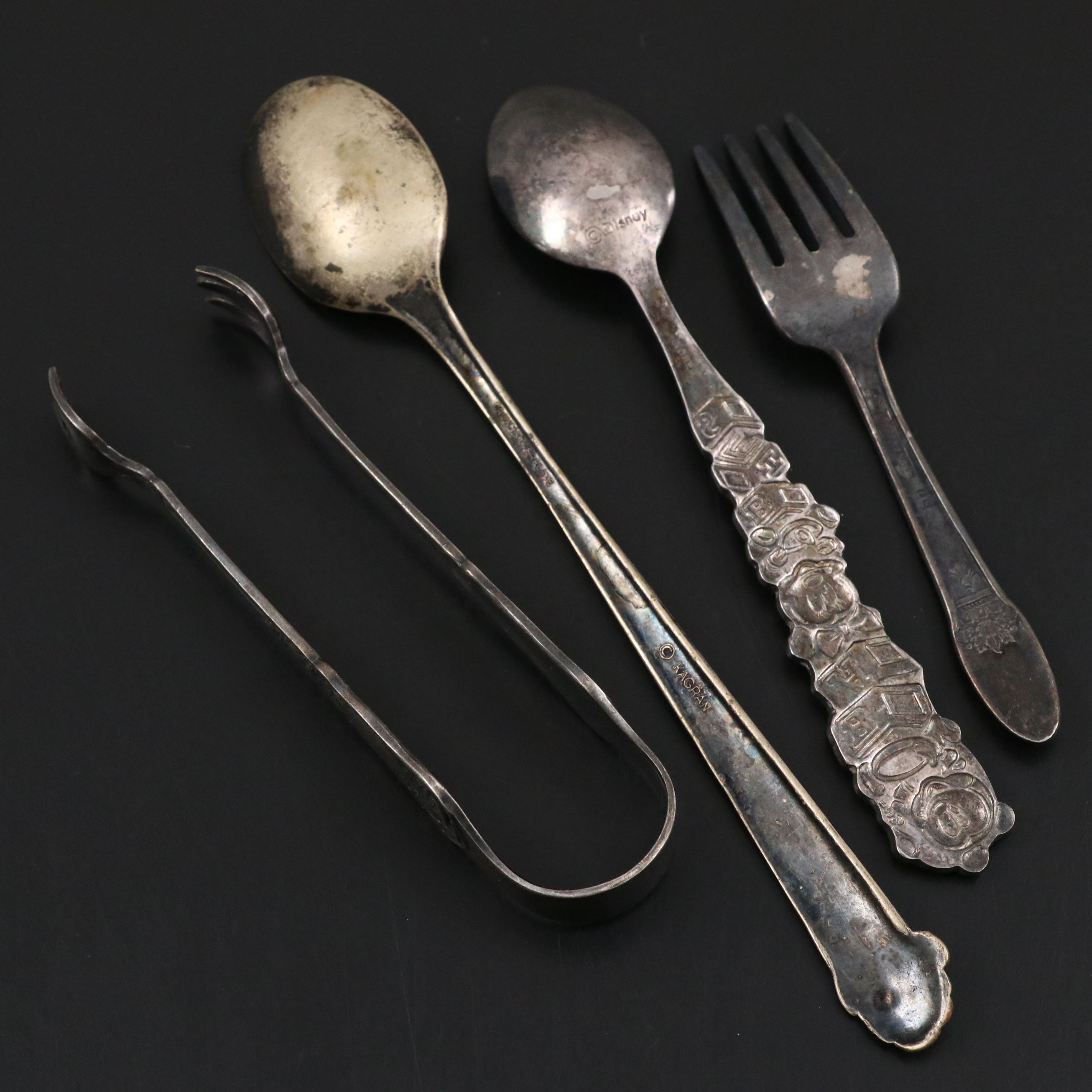 Dansk "Odin" Stainless Flatware with Silver Plate Pitcher and Others