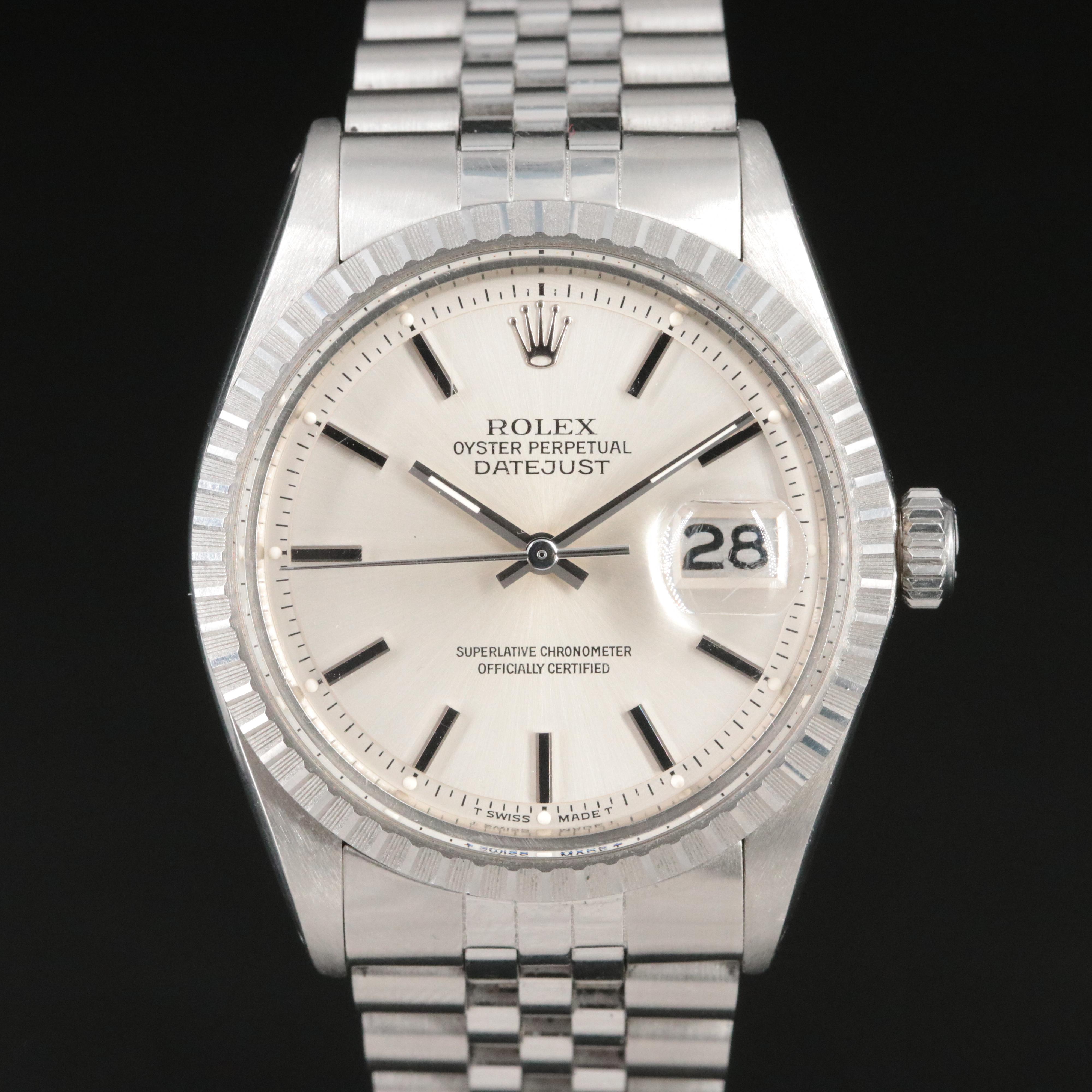 1973 Rolex Datejust Model 1603 Steelinox Watch