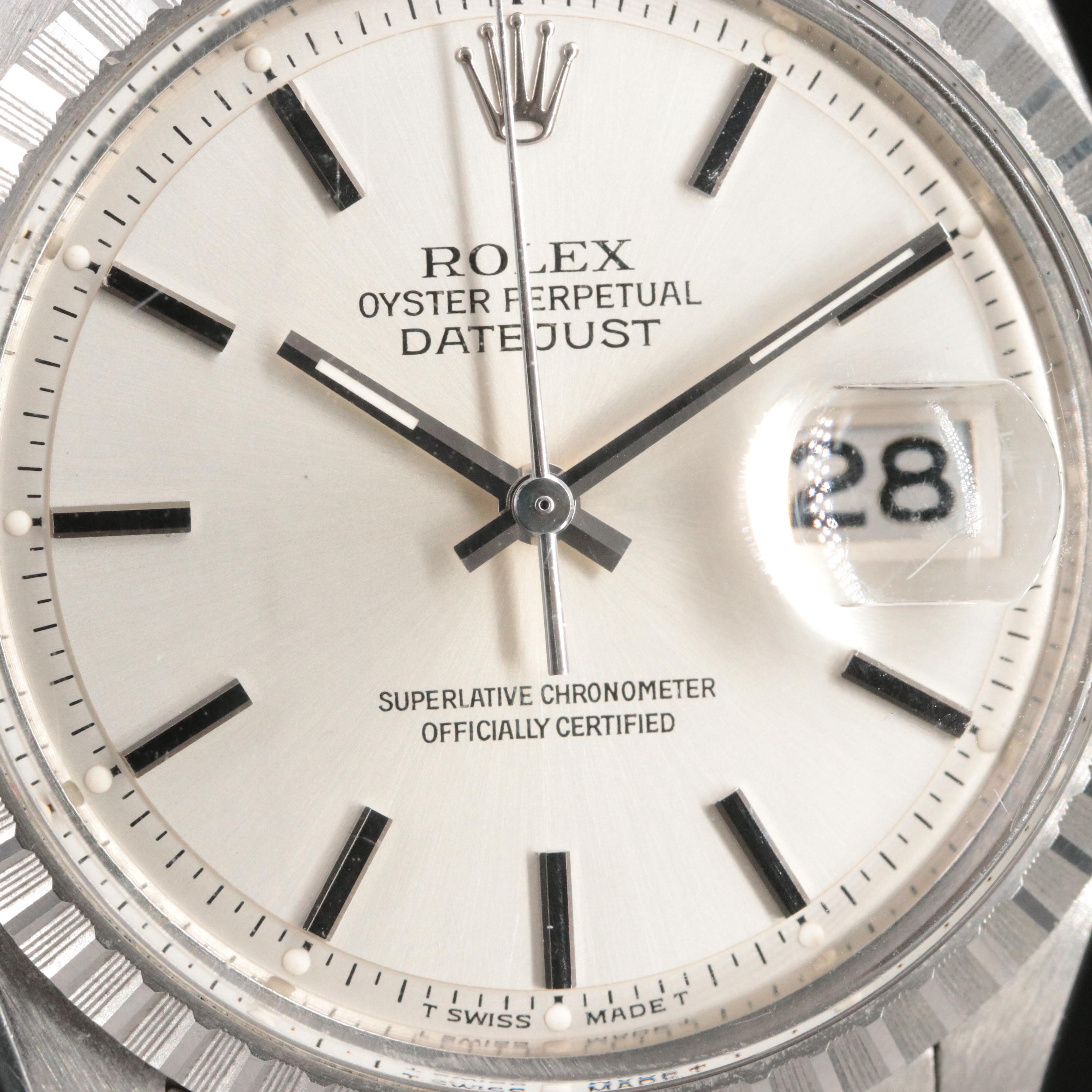 1973 Rolex Datejust Model 1603 Steelinox Watch