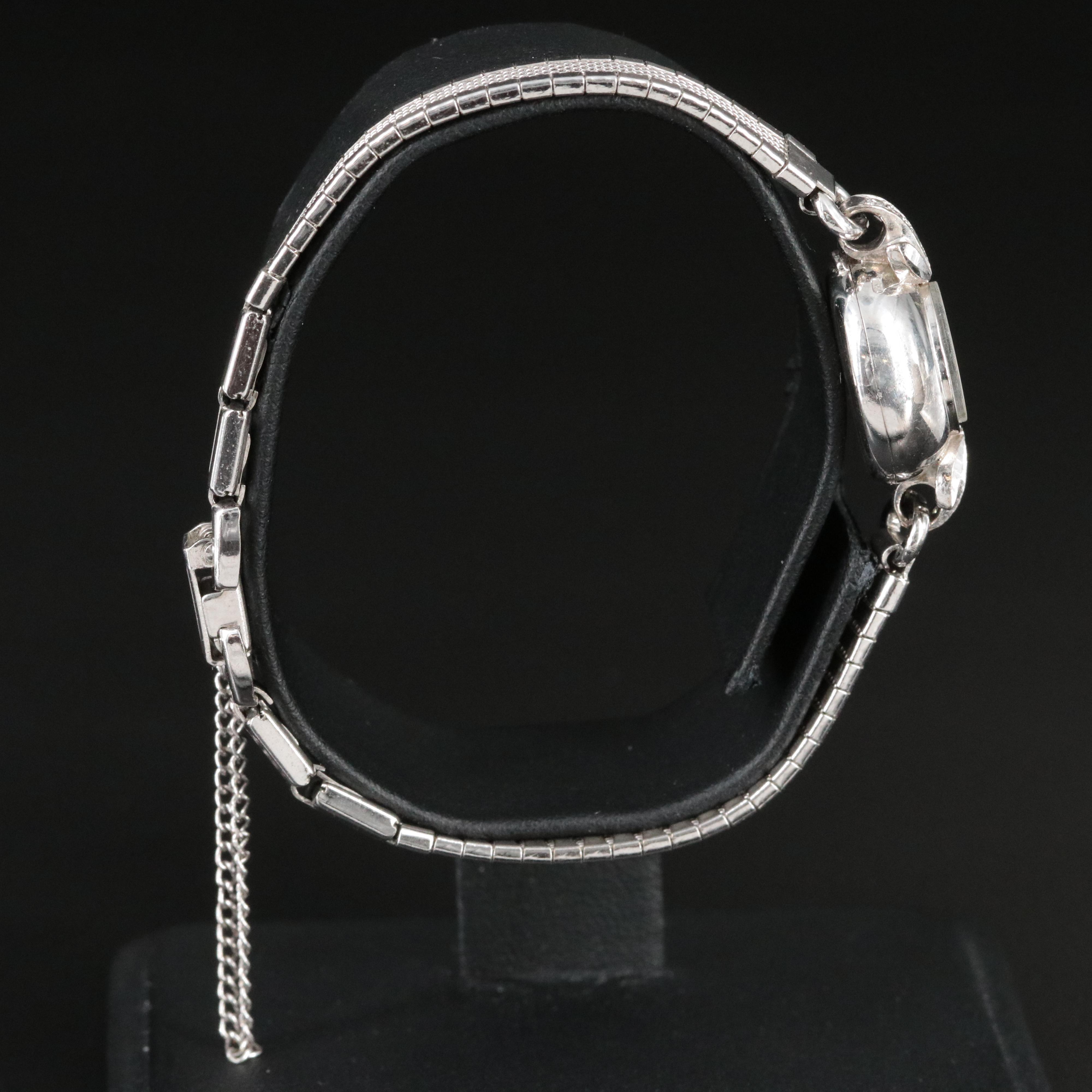 18K Vintage Rolex Precision Diamond Stem Wind Watch