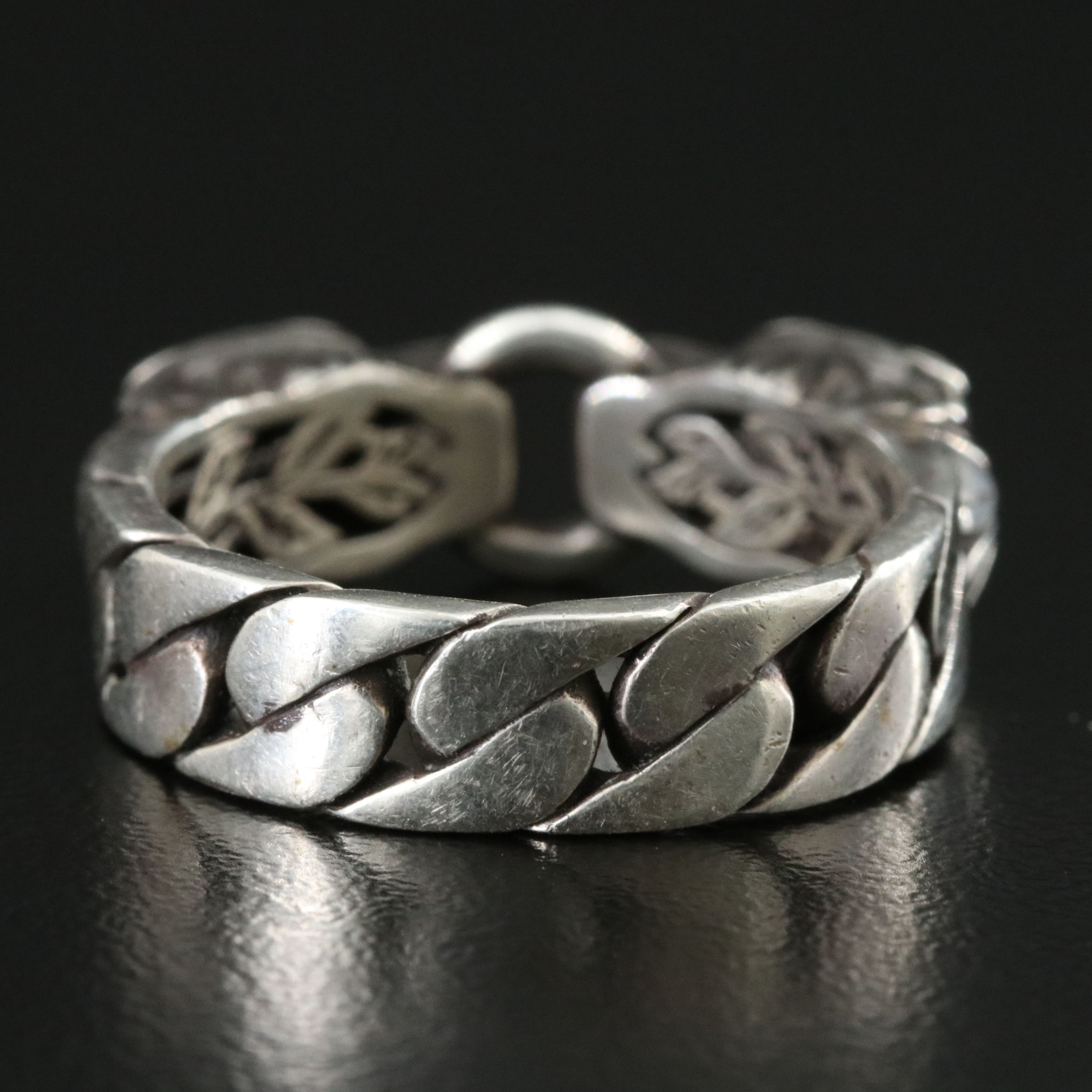 Gucci Sterling Double Tiger Head Ring