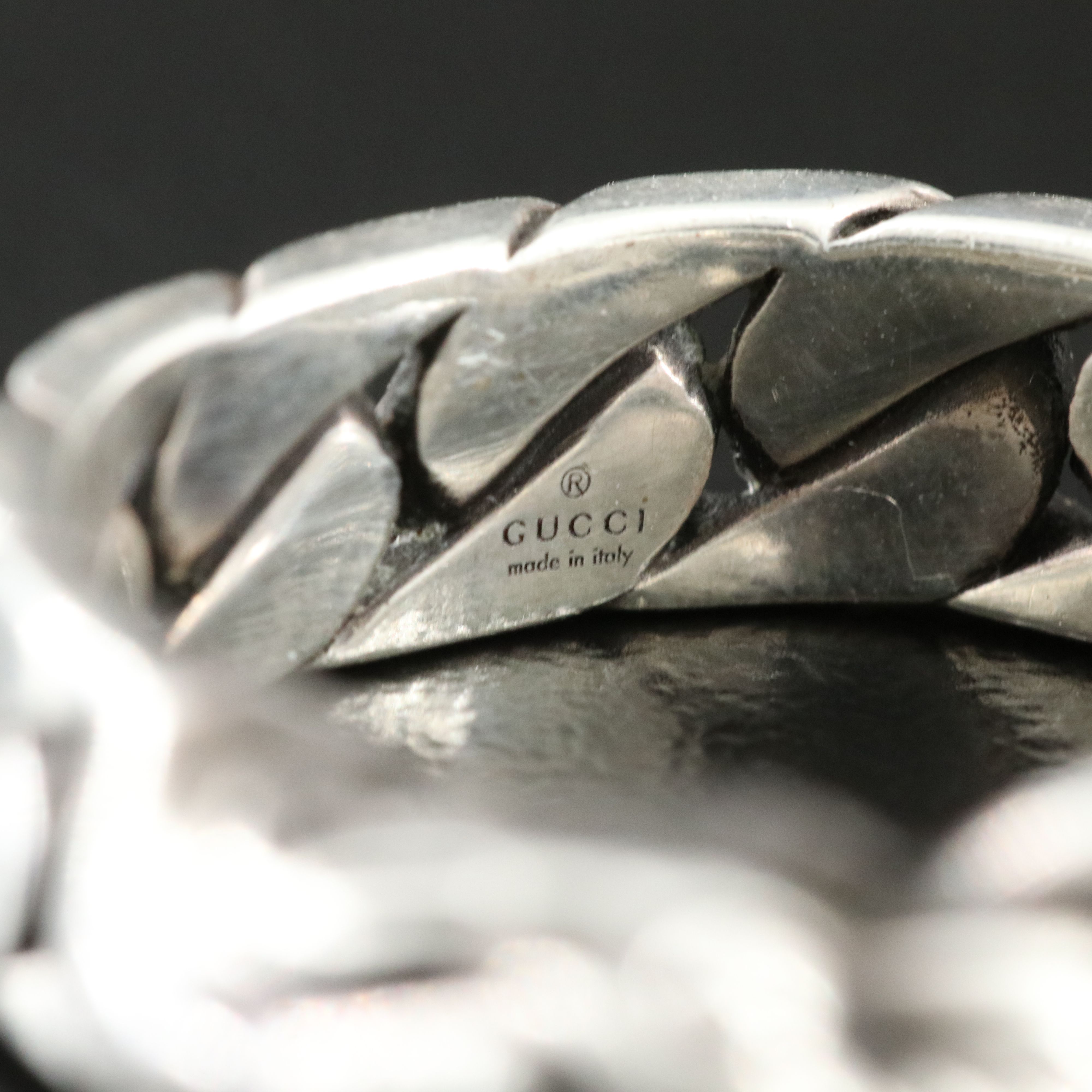 Gucci Sterling Double Tiger Head Ring