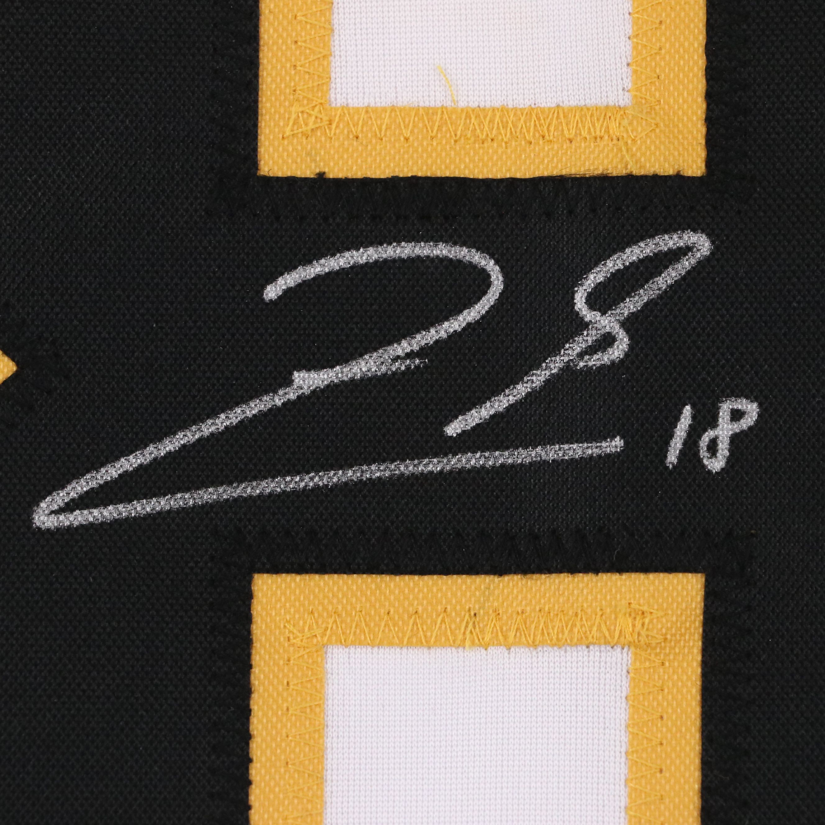 Pavel Zacha Signed Boston Bruins Hockey Jersey, JSA
