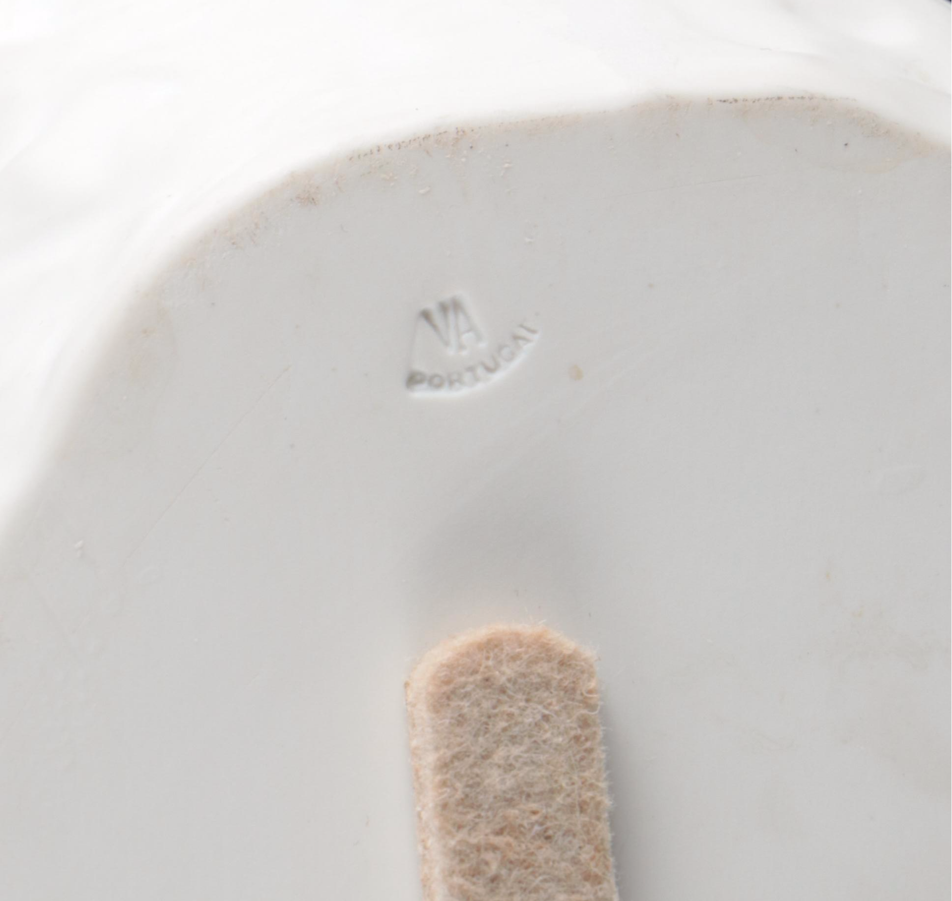 Vista Alegre Bisque Porcelain Swan-Shaped Planter