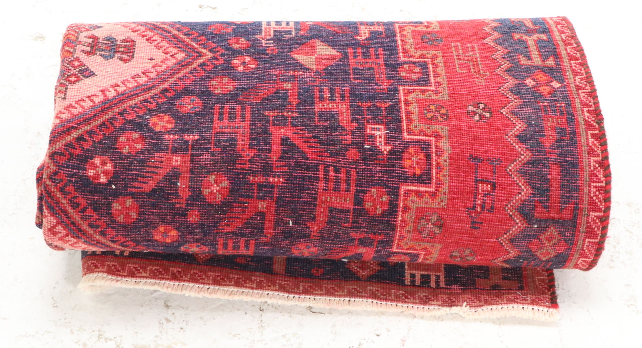 4'2 x 6'4 Hand-Knotted Persian Sirjan Area Rug