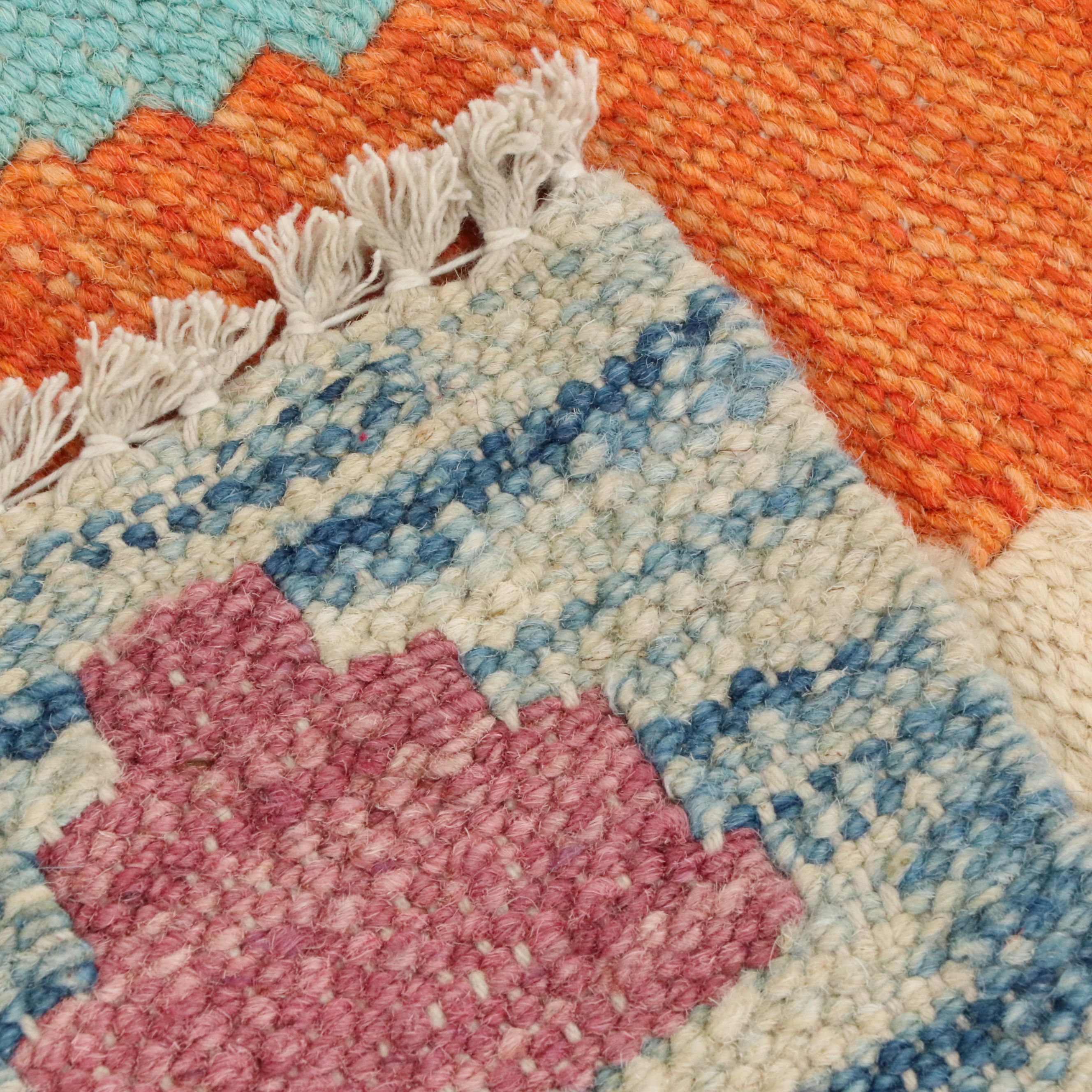 2'9 x 9'7 Handwoven Pakistani Kilim Carpet Runner