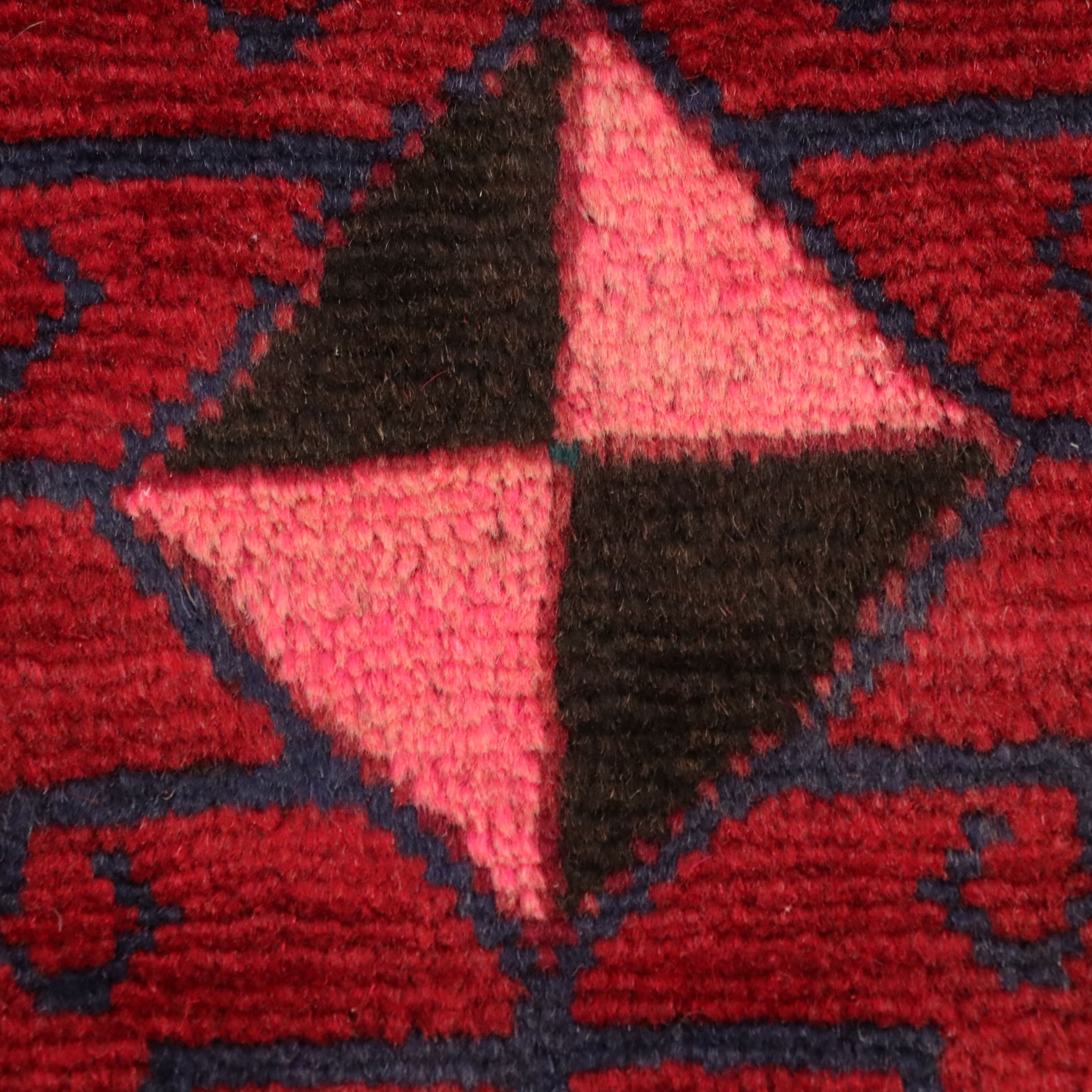 5' x 7'10 Hand-Knotted Afghani-Persian Style Village Area Rug