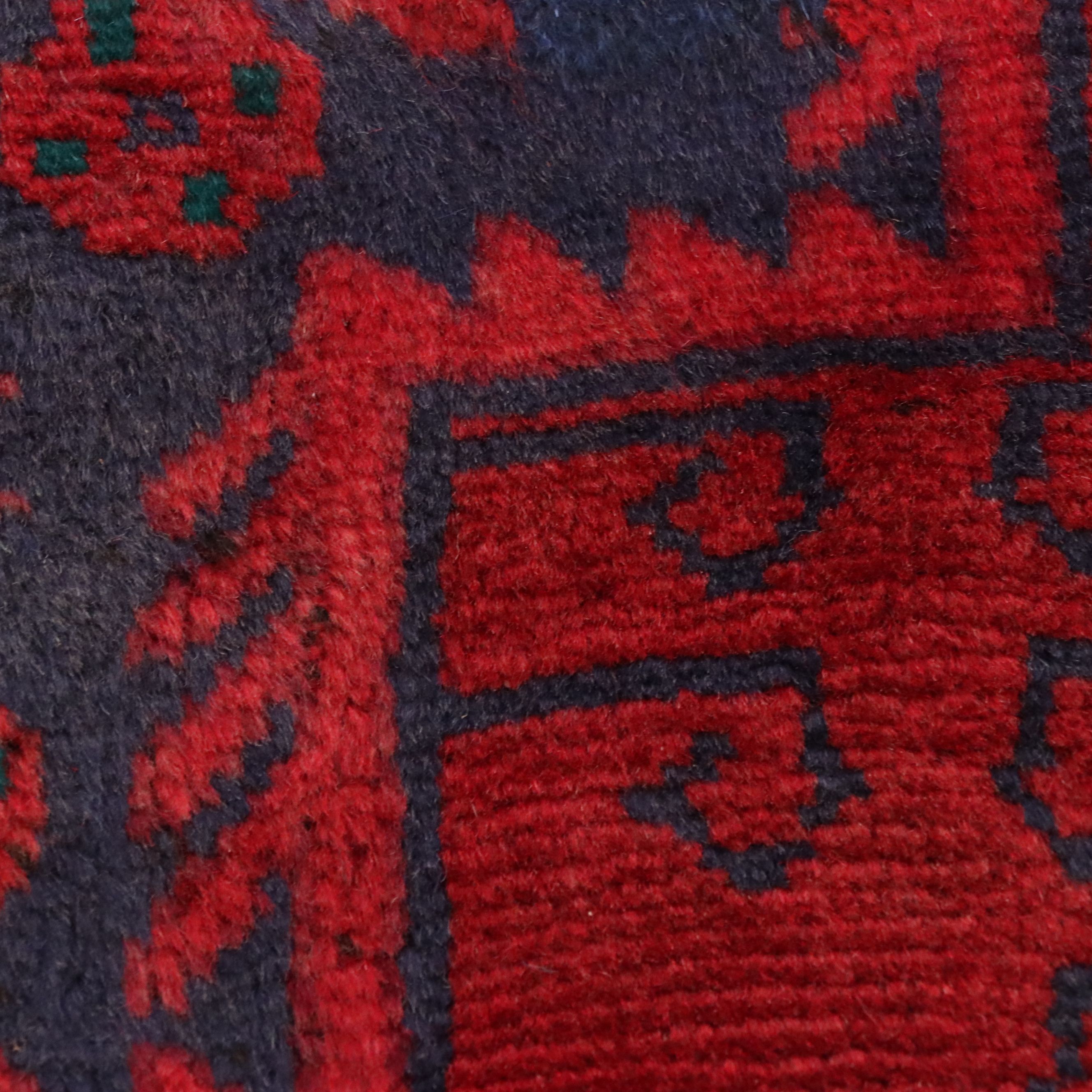 5' x 7'10 Hand-Knotted Afghani-Persian Style Village Area Rug