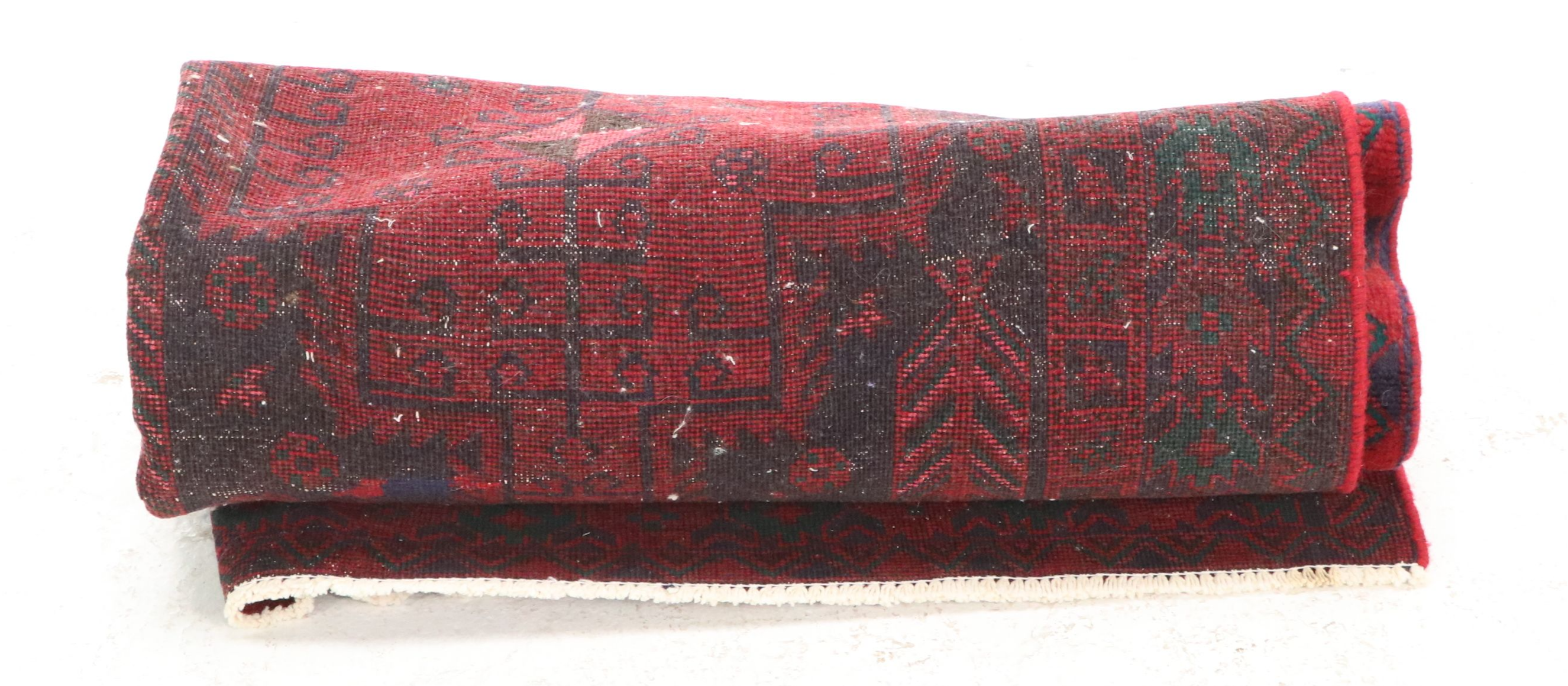 5' x 7'10 Hand-Knotted Afghani-Persian Style Village Area Rug