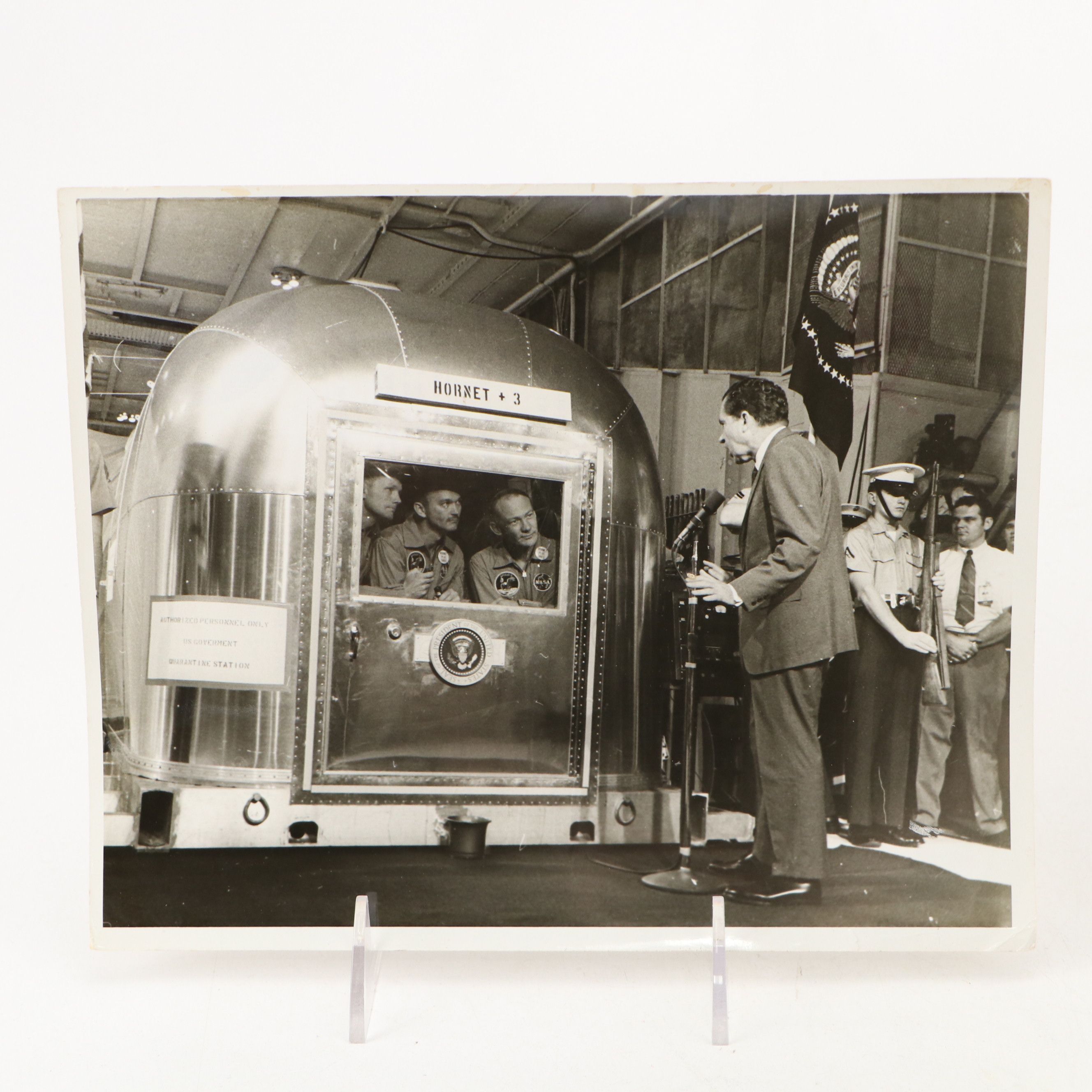 NASA "Abroad the USS Hornet" Richard Nixon and John F. Kennedy Photographs