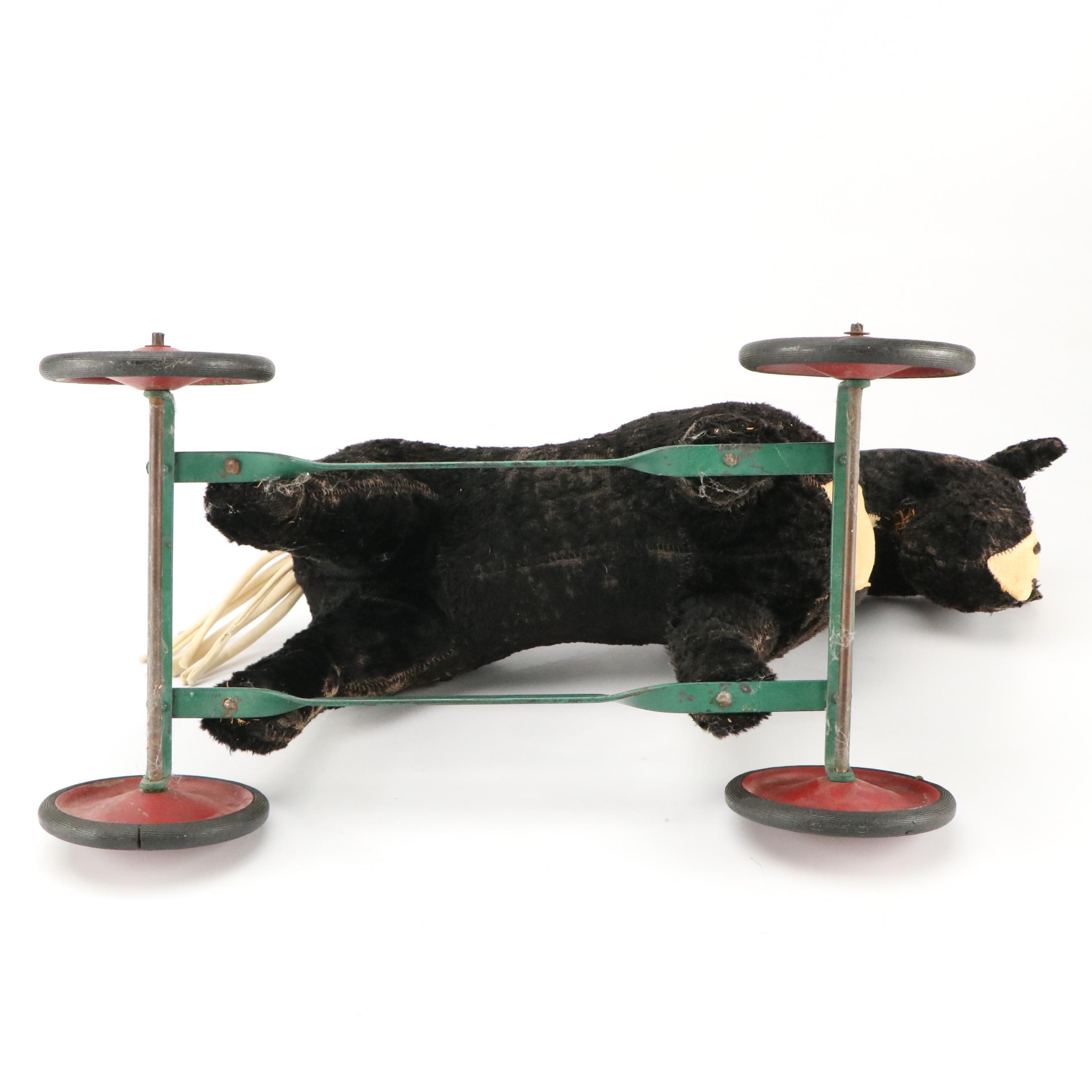 Steiff Plush Horse on Wheels Pull Toy