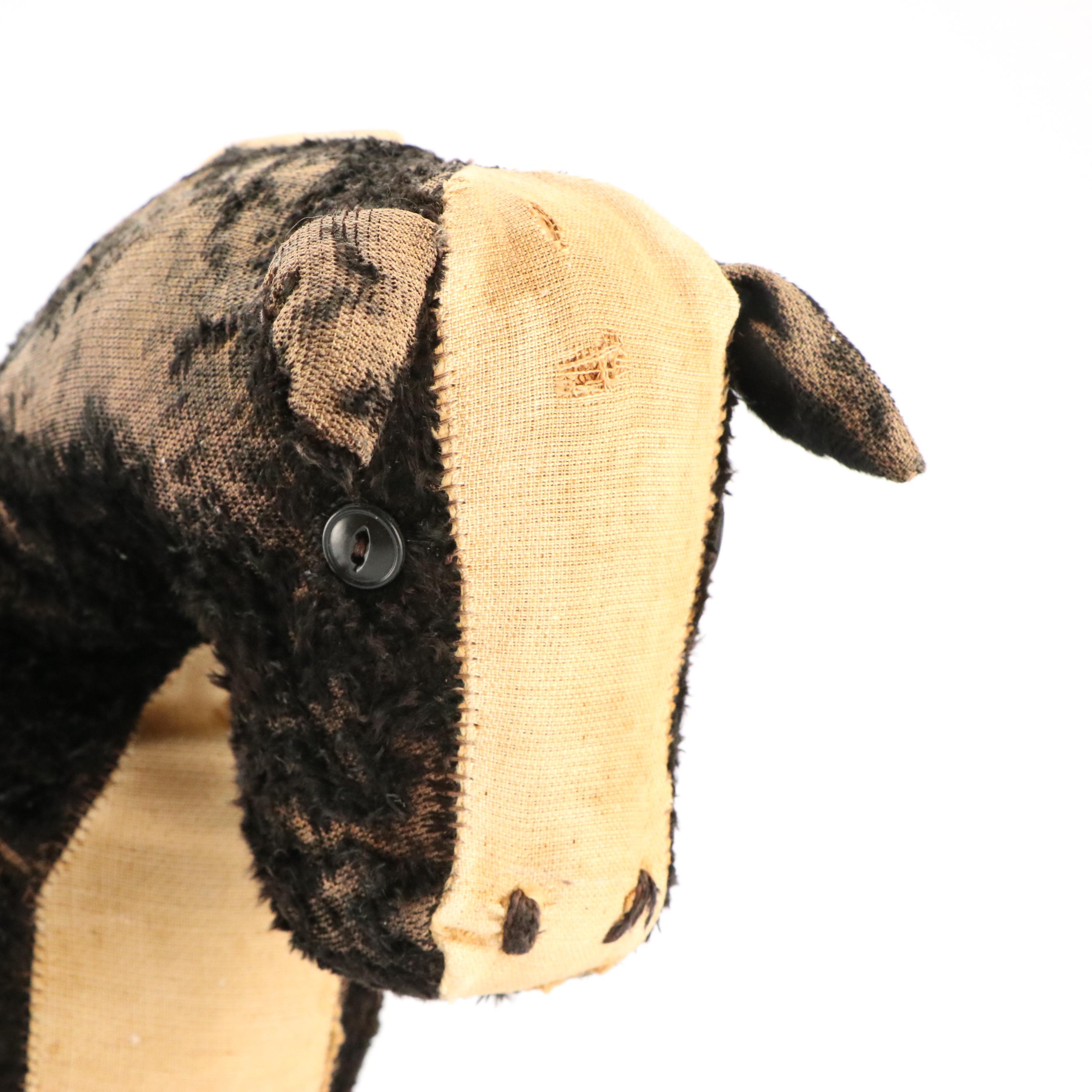 Steiff Plush Horse on Wheels Pull Toy