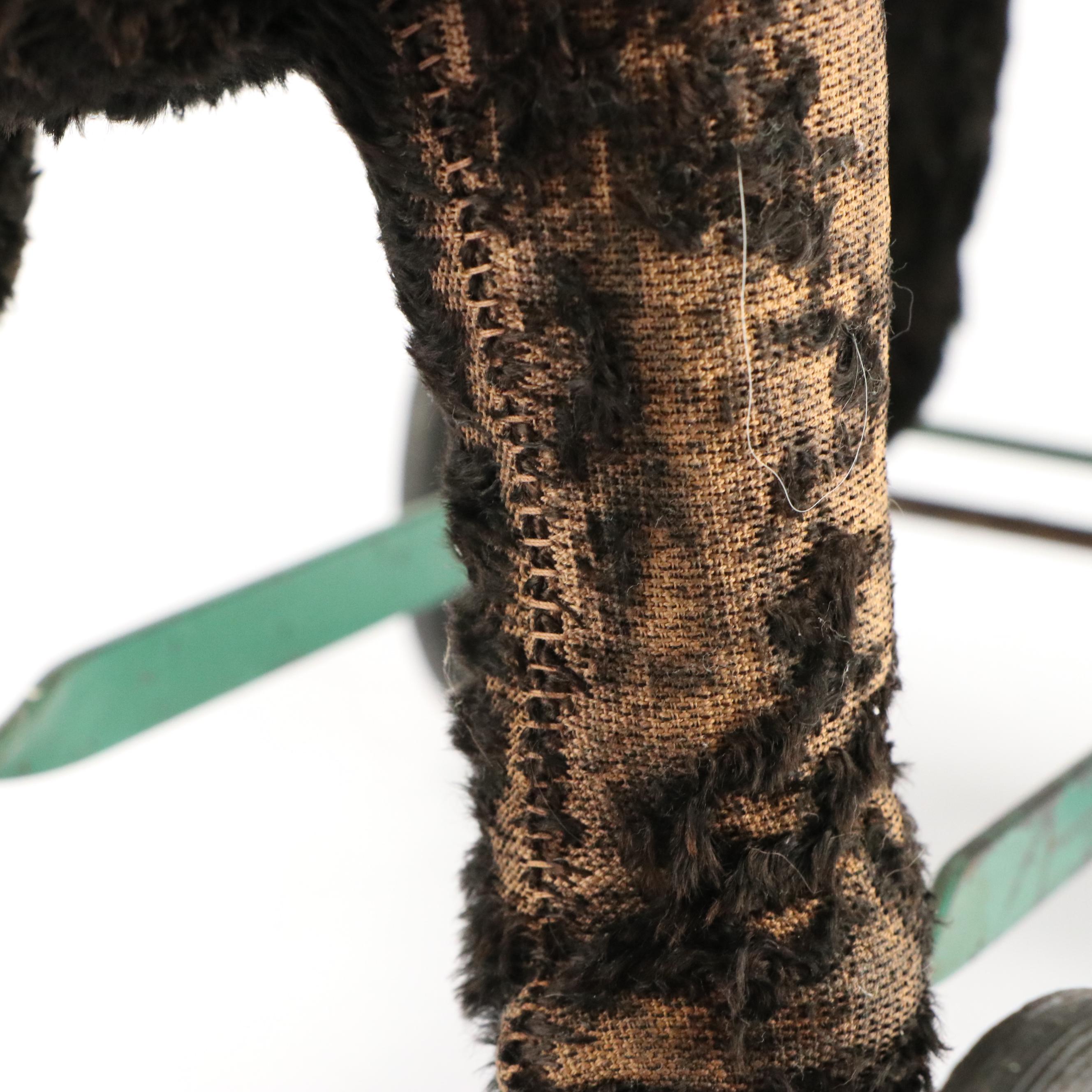 Steiff Plush Horse on Wheels Pull Toy