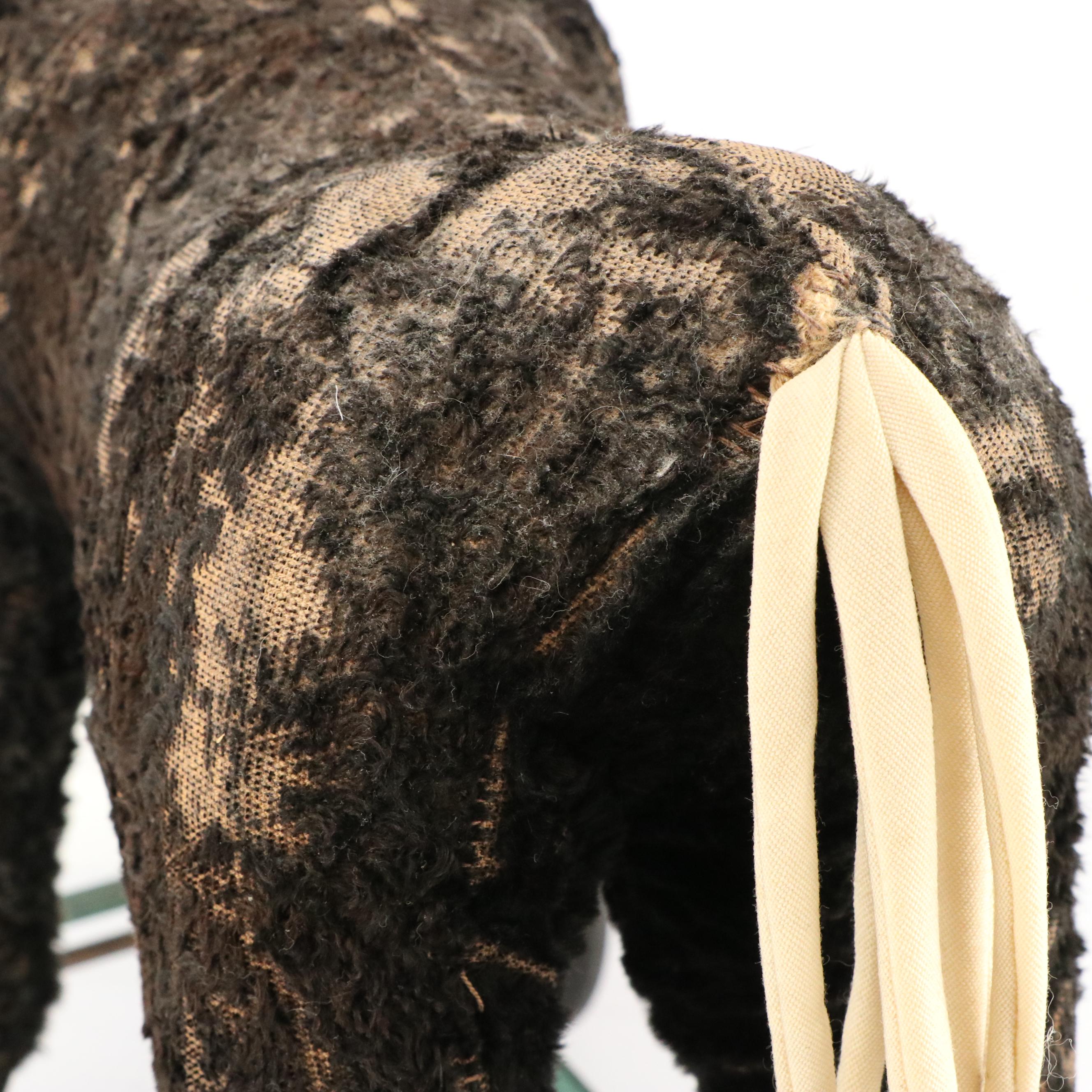 Steiff Plush Horse on Wheels Pull Toy