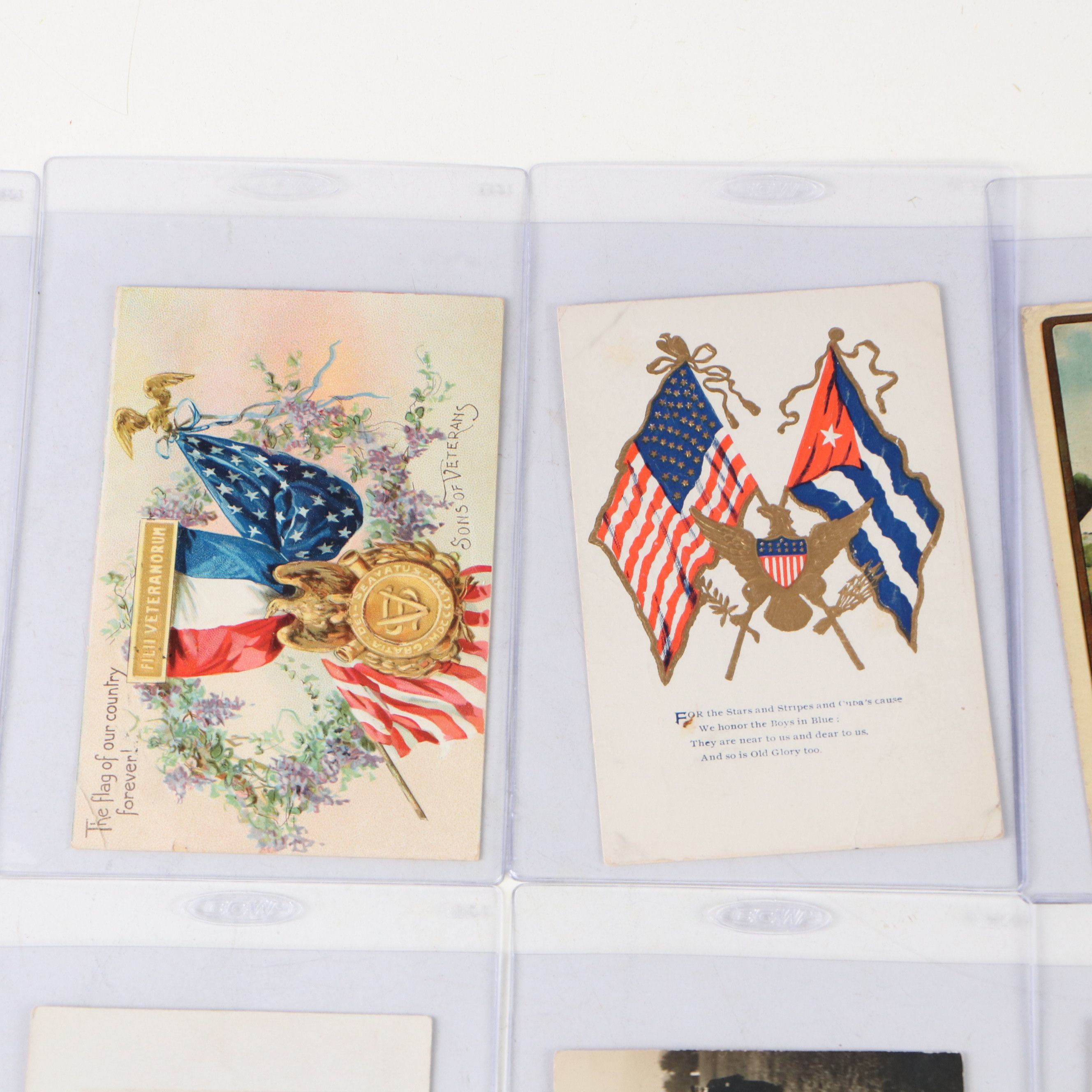 Spanish American War Era and Other Patriotic Postcards, Late 19th/ Early 20th C.