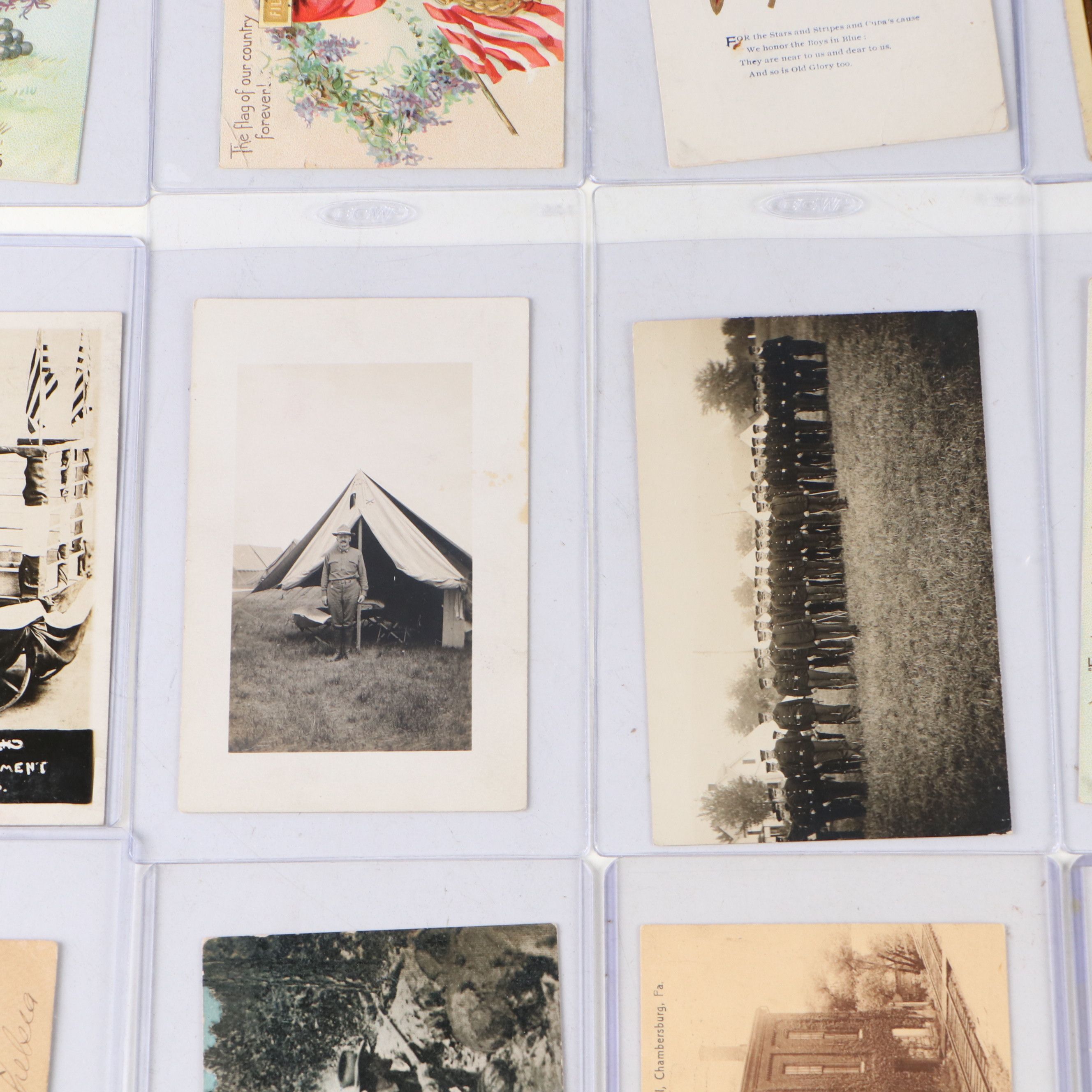 Spanish American War Era and Other Patriotic Postcards, Late 19th/ Early 20th C.