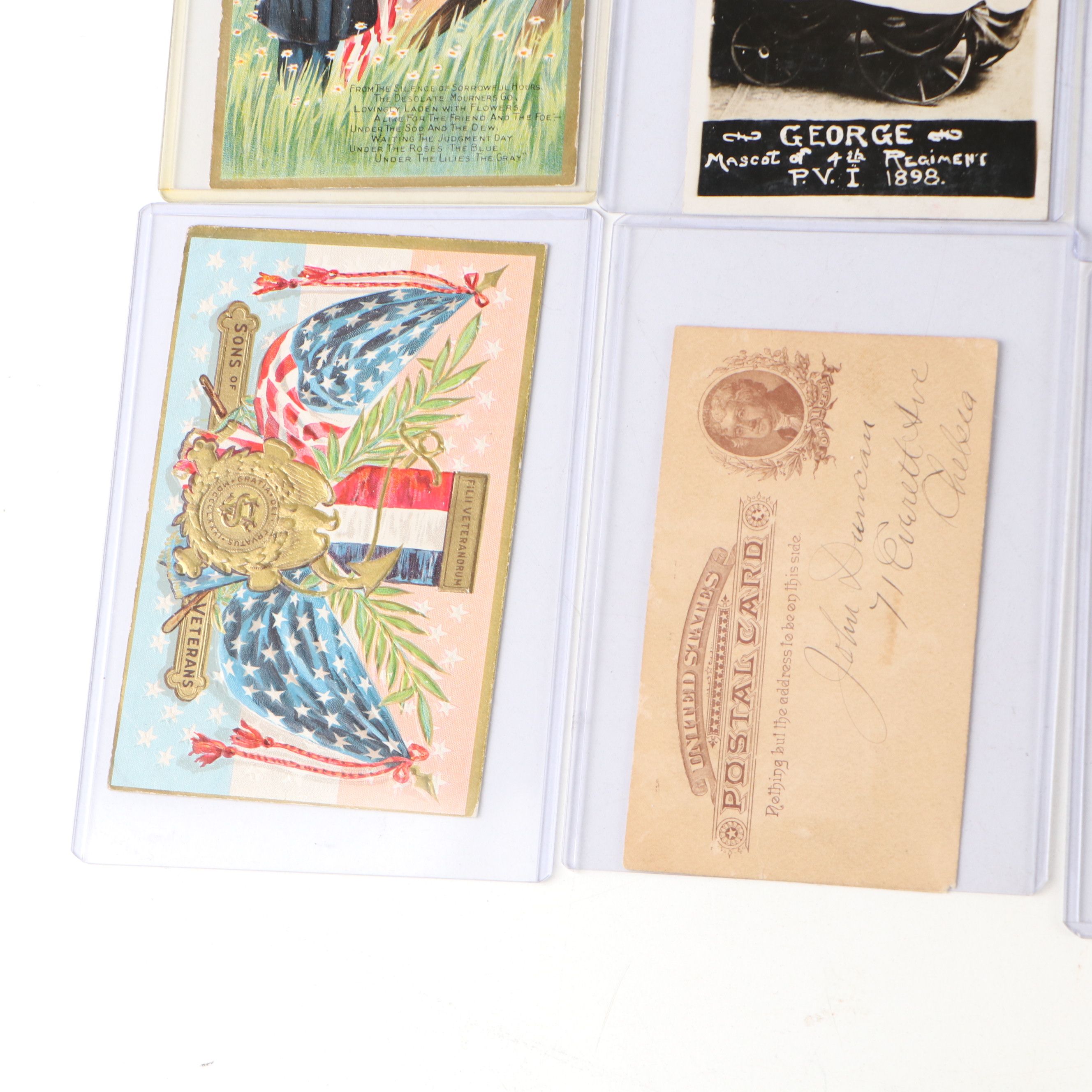 Spanish American War Era and Other Patriotic Postcards, Late 19th/ Early 20th C.