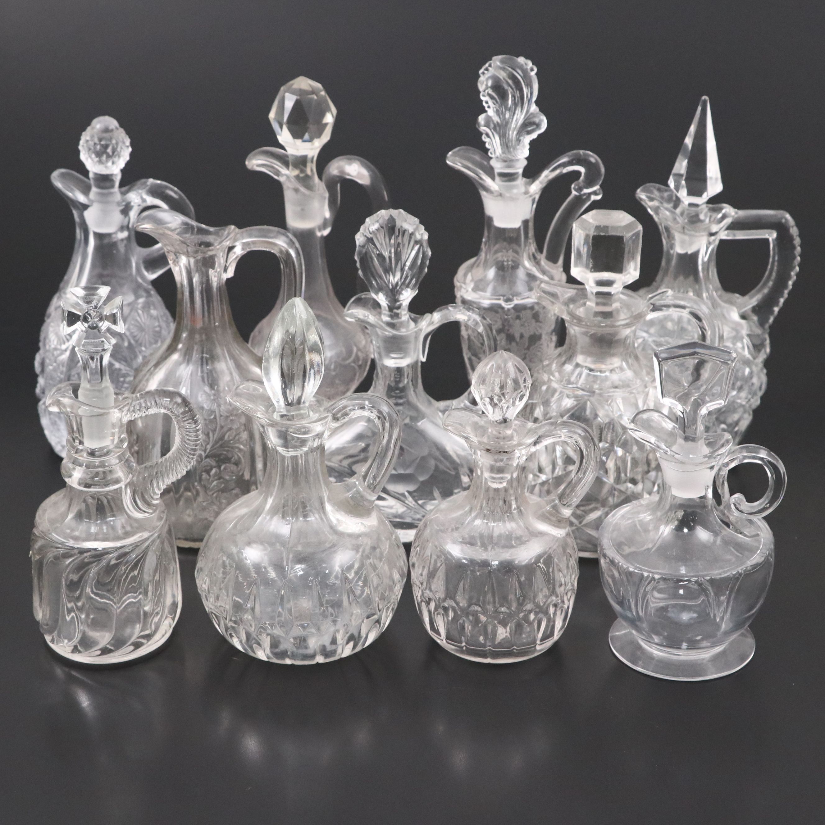 Imperial Glass with EAPG and Other Clear Glass Decanters
