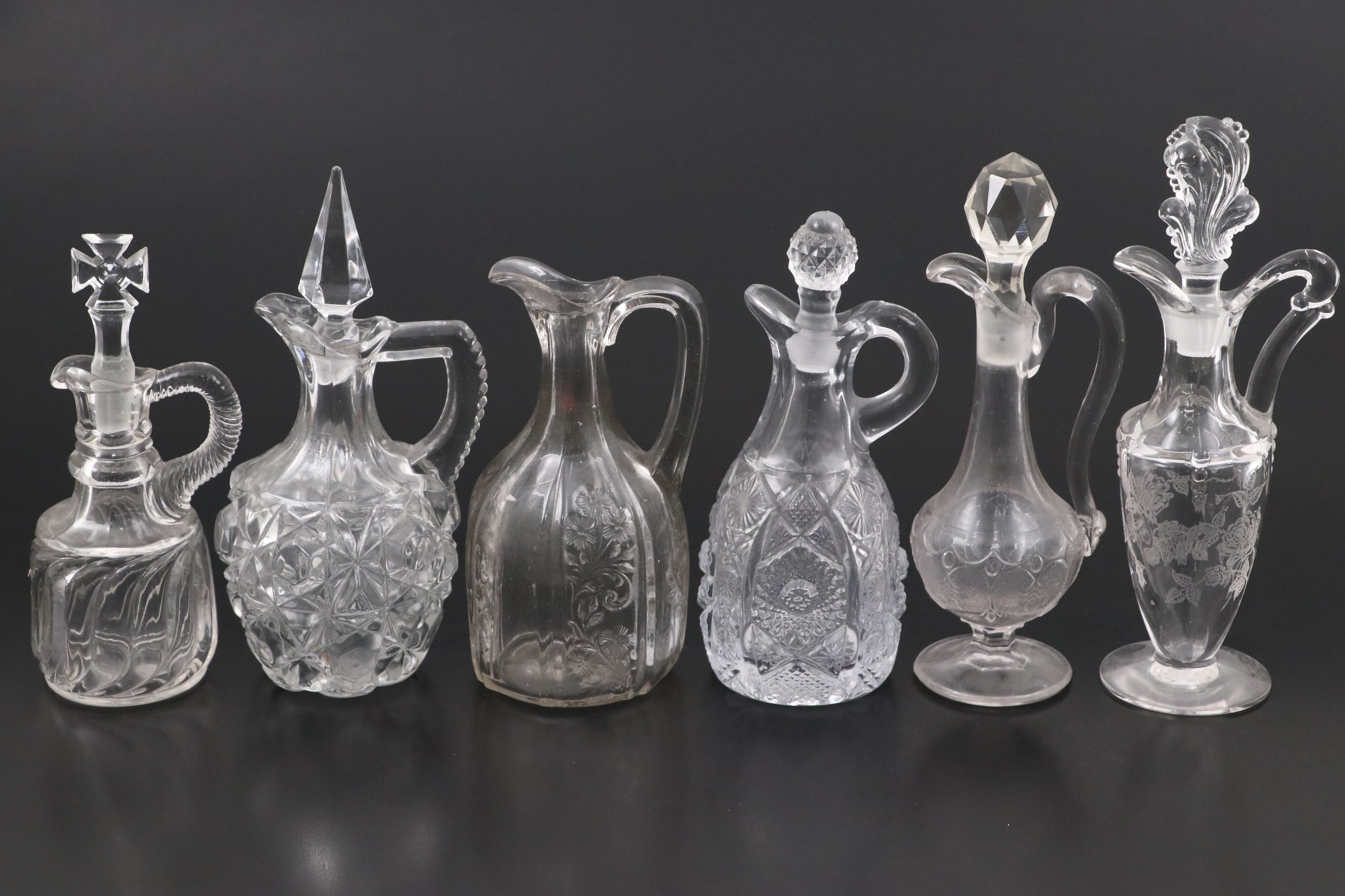 Imperial Glass with EAPG and Other Clear Glass Decanters