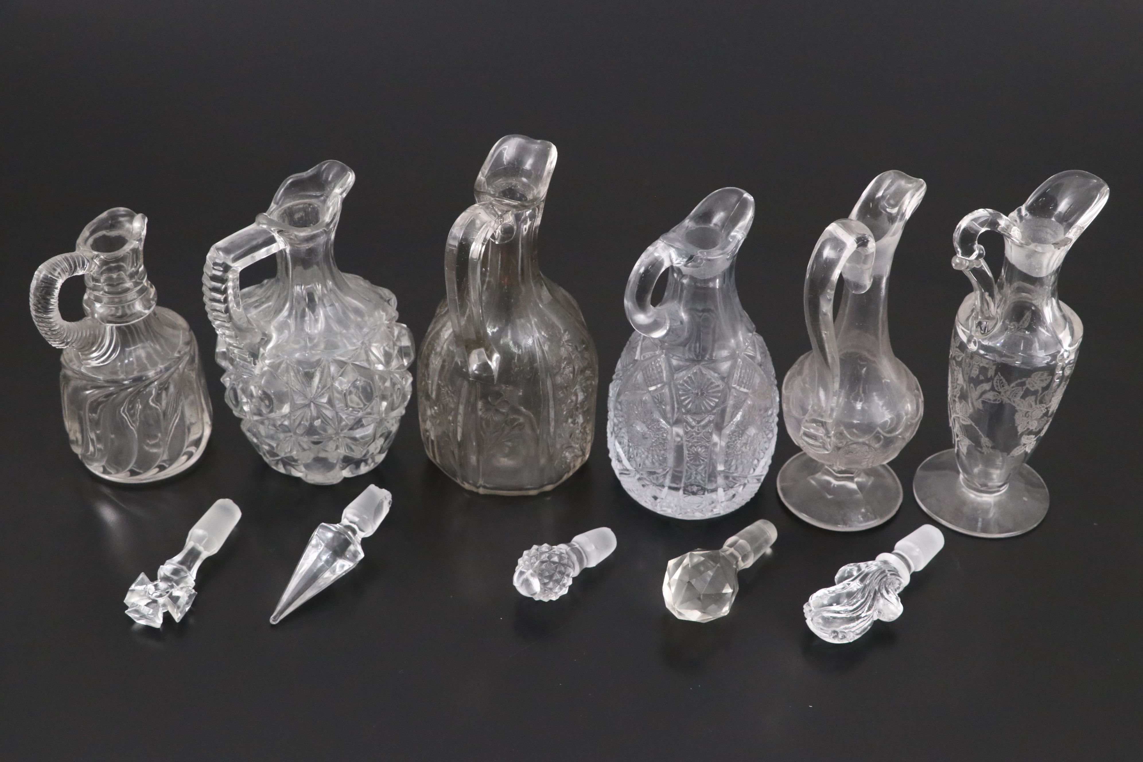 Imperial Glass with EAPG and Other Clear Glass Decanters