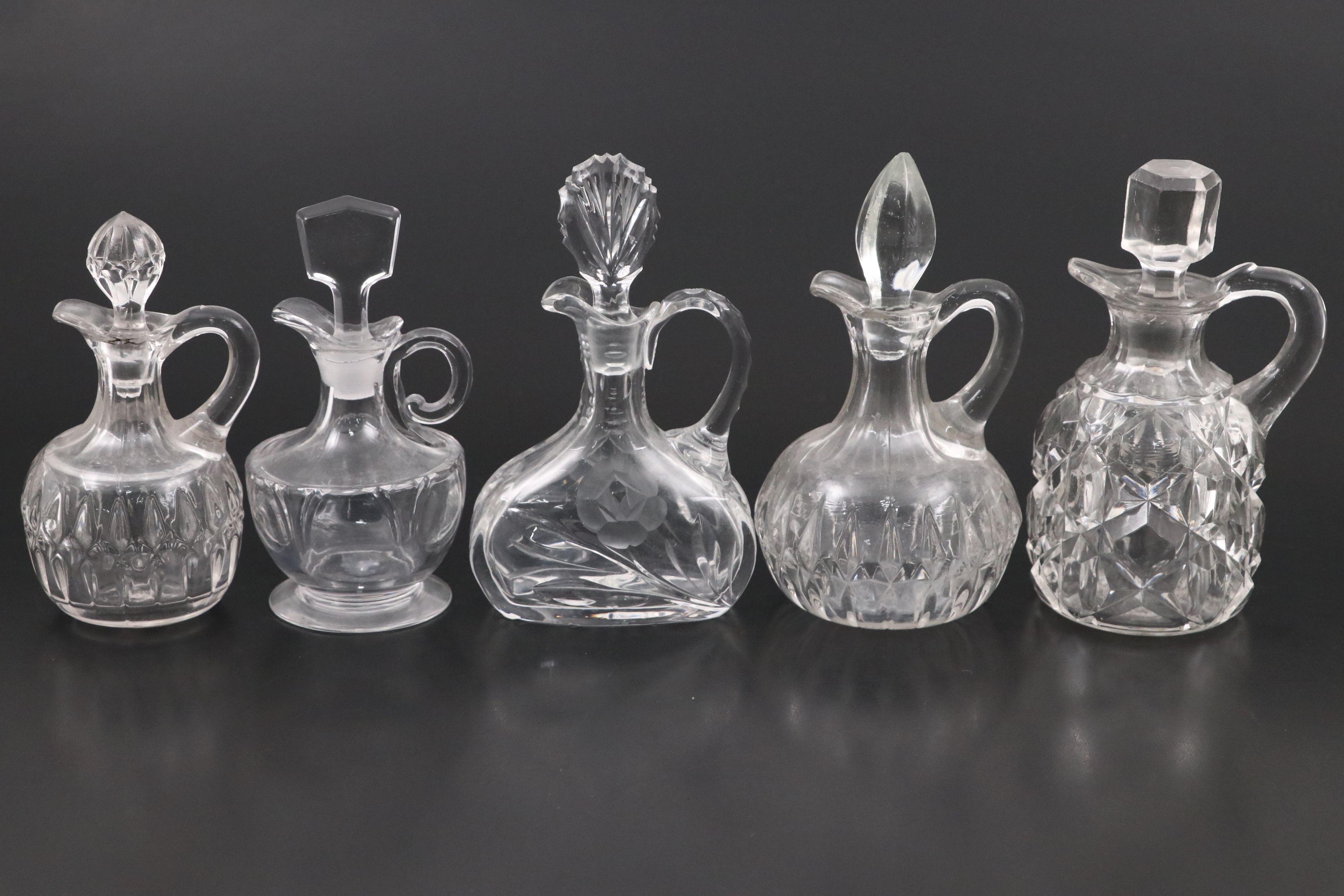 Imperial Glass with EAPG and Other Clear Glass Decanters